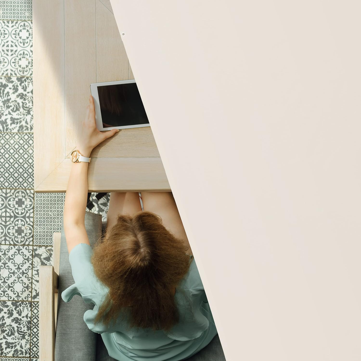 Relaxdays Tenda da Sole Rettangolare 3x4m, Beige - immagine 3