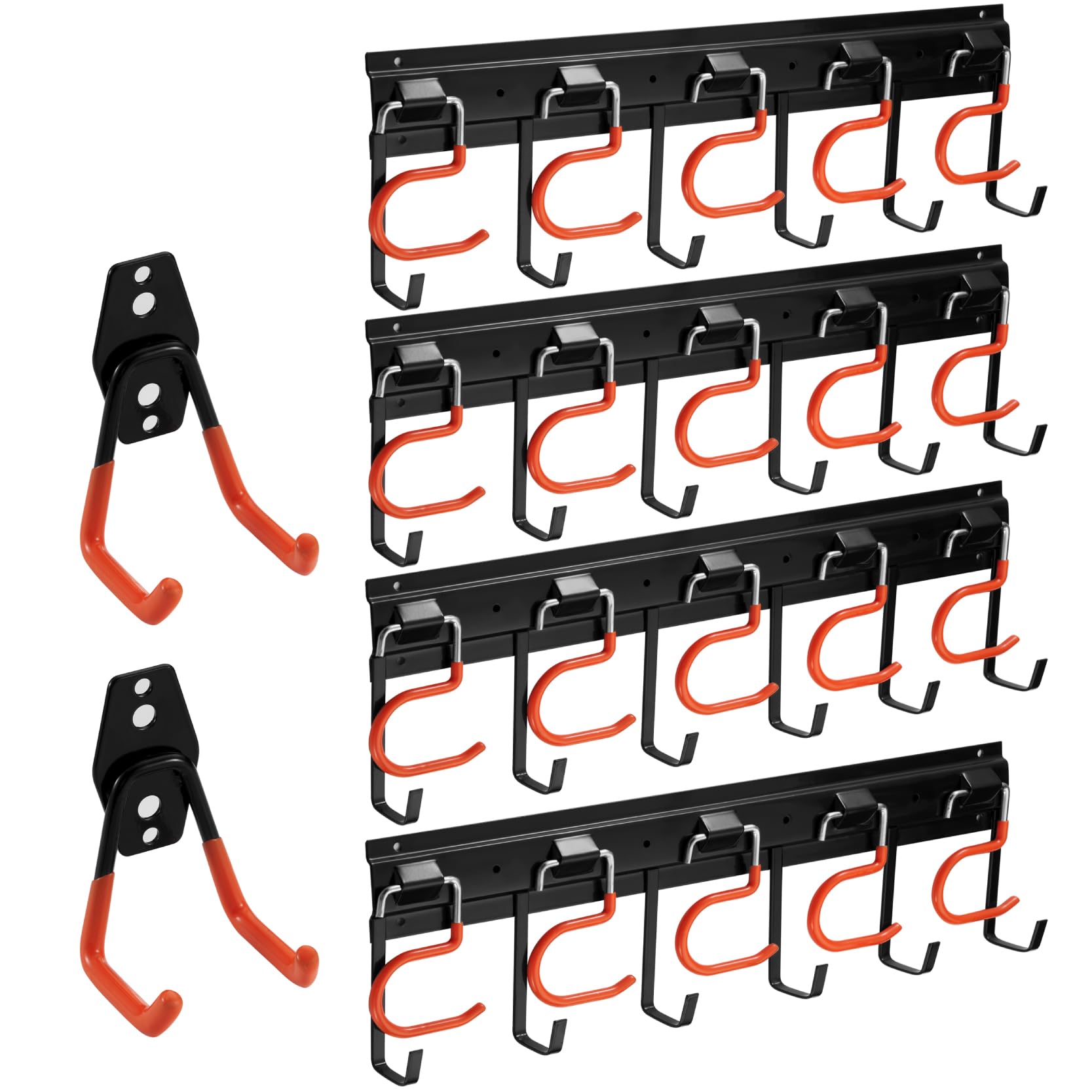 Organizzatore Parete Garage/Giardino 68" con Ganci, 4 Binari