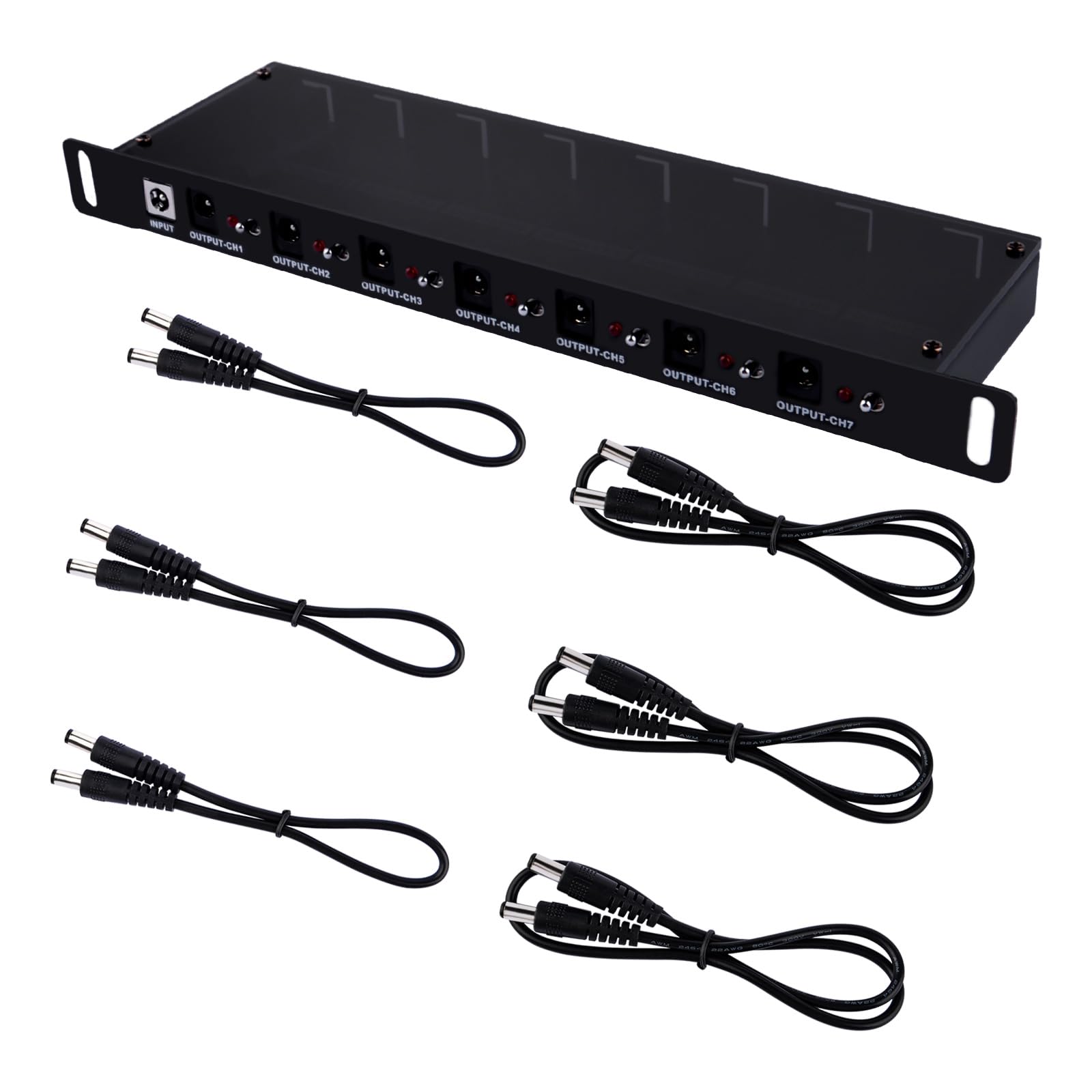 GeeekPi RackMate Accessories DC PDU Lite 7-CH 0.5U for DeskPi Rackmate T1