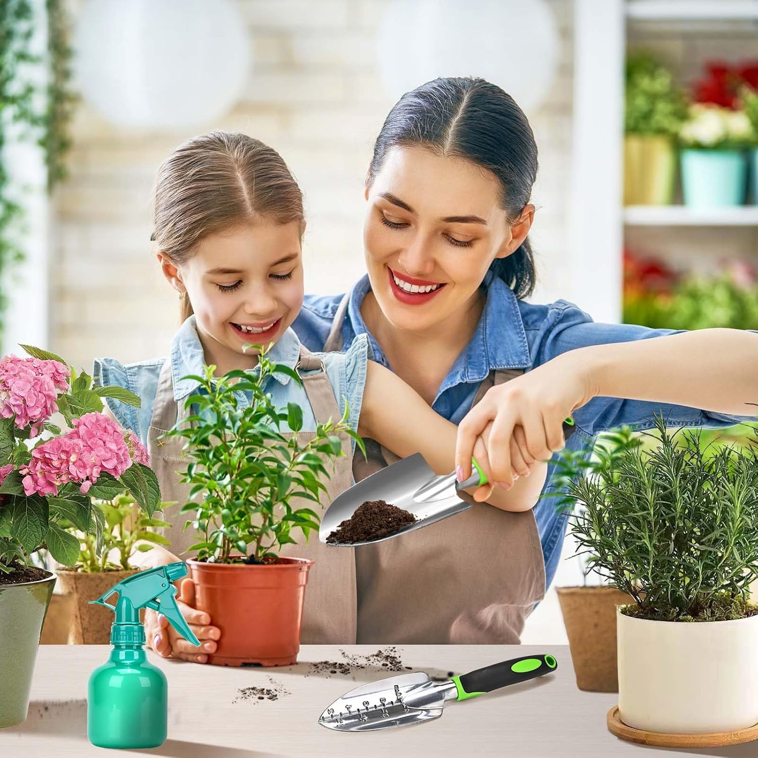 Mactoou Set di Attrezzi da Giardinaggio 12 Pezzi - immagine 5