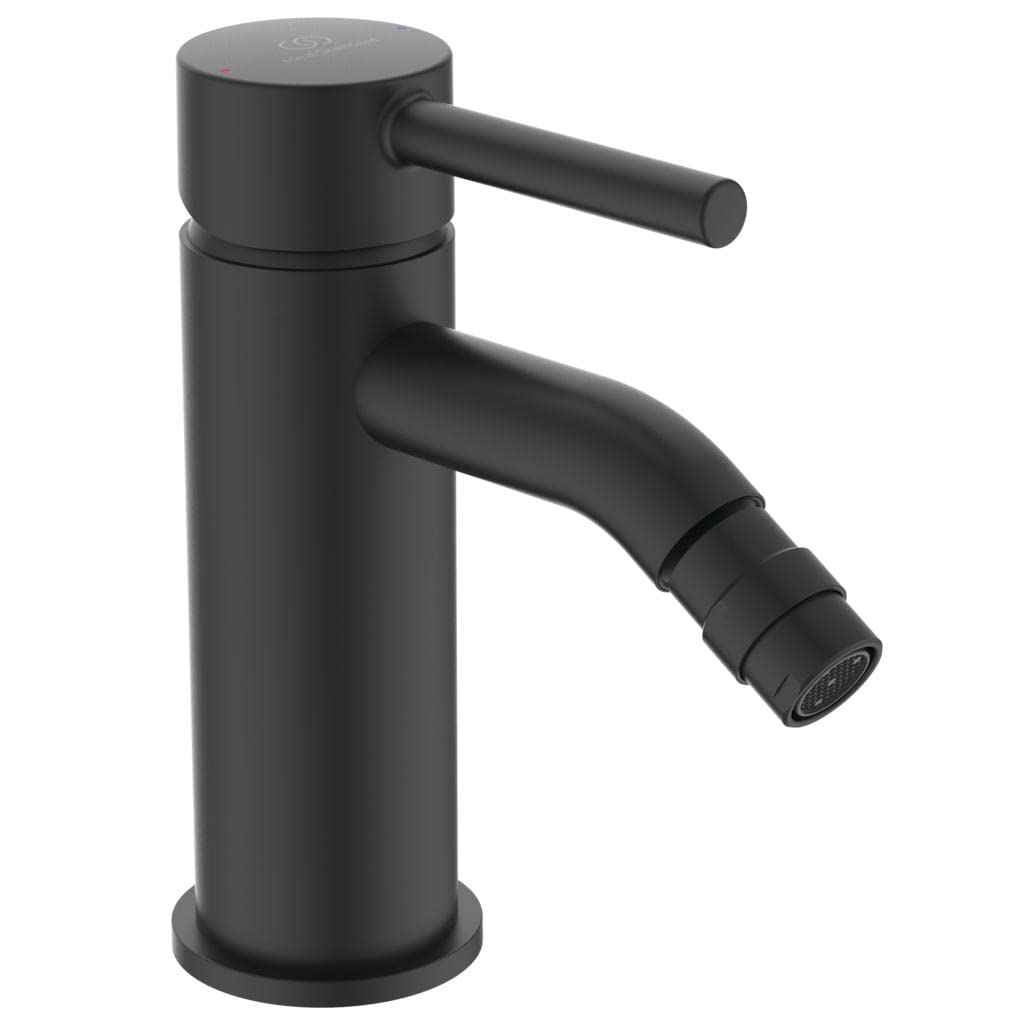 Ideal Standard - Ceraline, Miscelatore monocomando per bidet, Nero seta