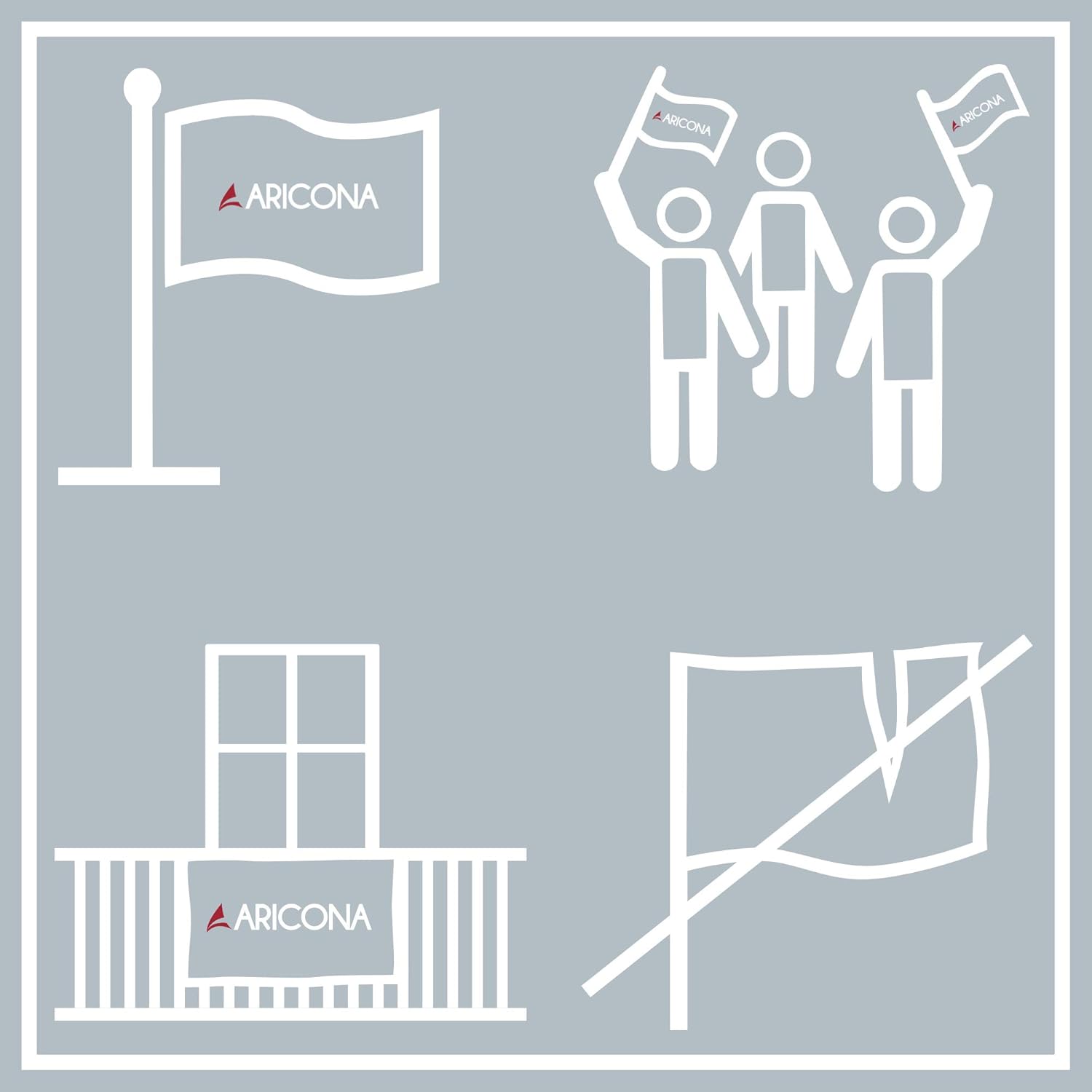 Bandiera dell'Europa Aricona 90 x 150 cm - immagine 6