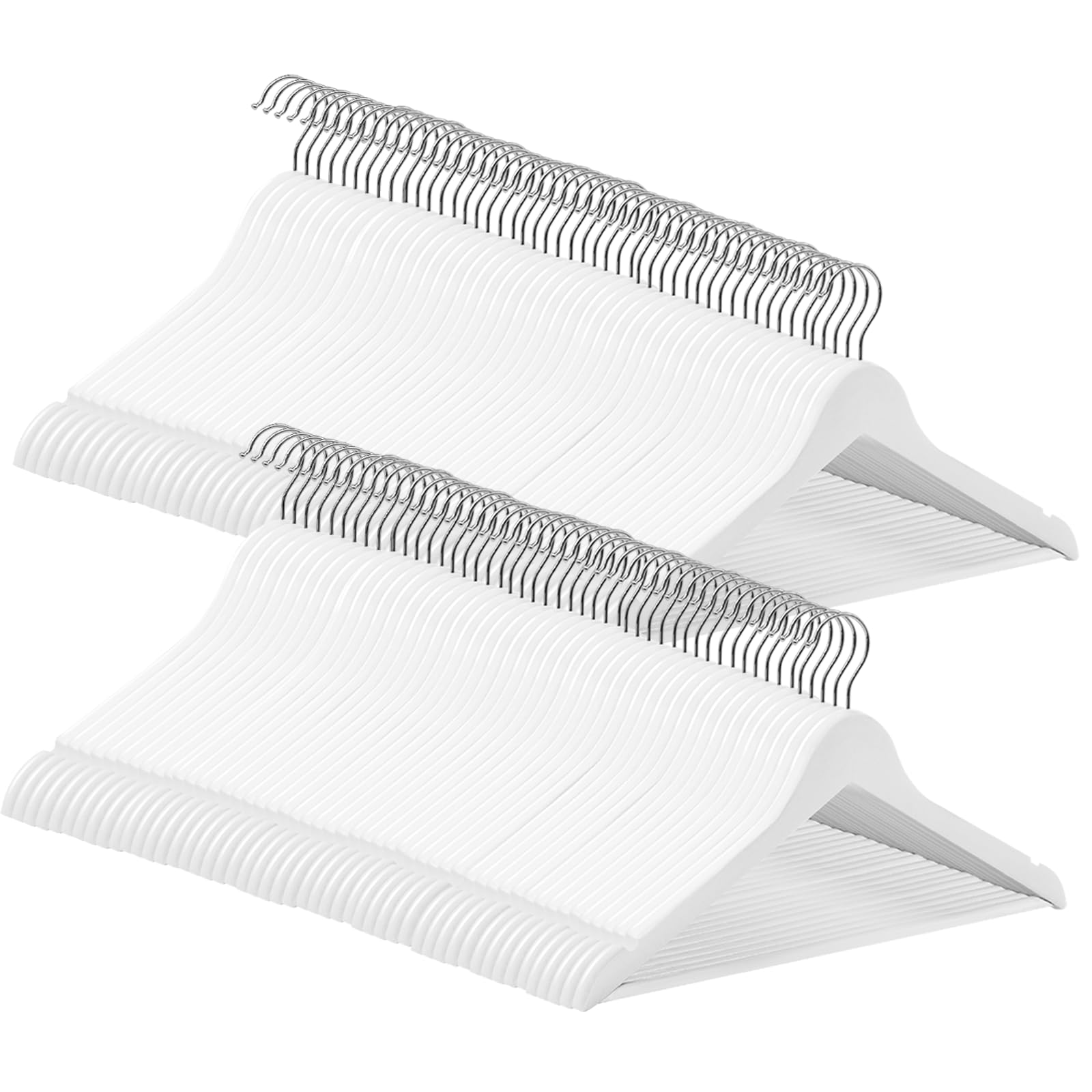 Abheng Grucce Legno 100 Pezzi, Bianco