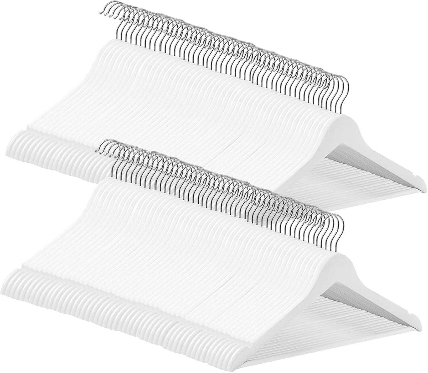 Abheng Grucce Legno 100 Pezzi, Bianco - immagine 1