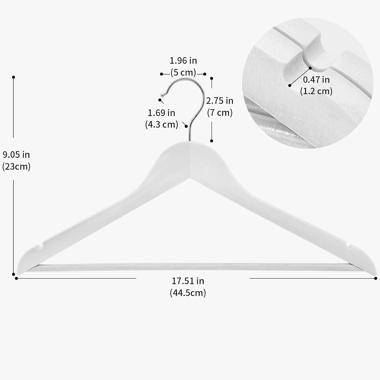 Abheng Grucce Legno 100 Pezzi, Bianco - immagine 4