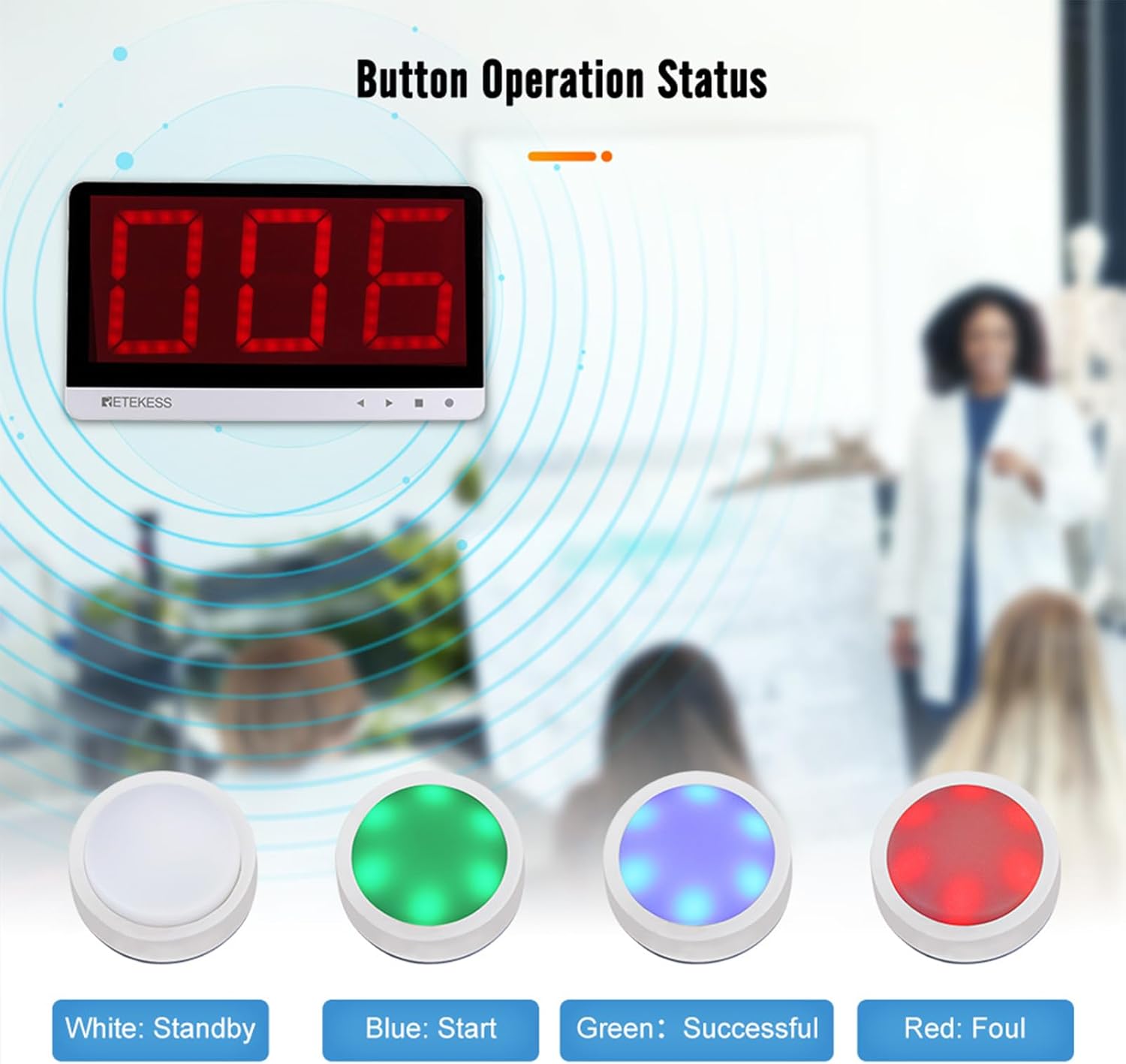 Retekess TM101 Sistema Cicalini di Risposta Wireless - immagine 3