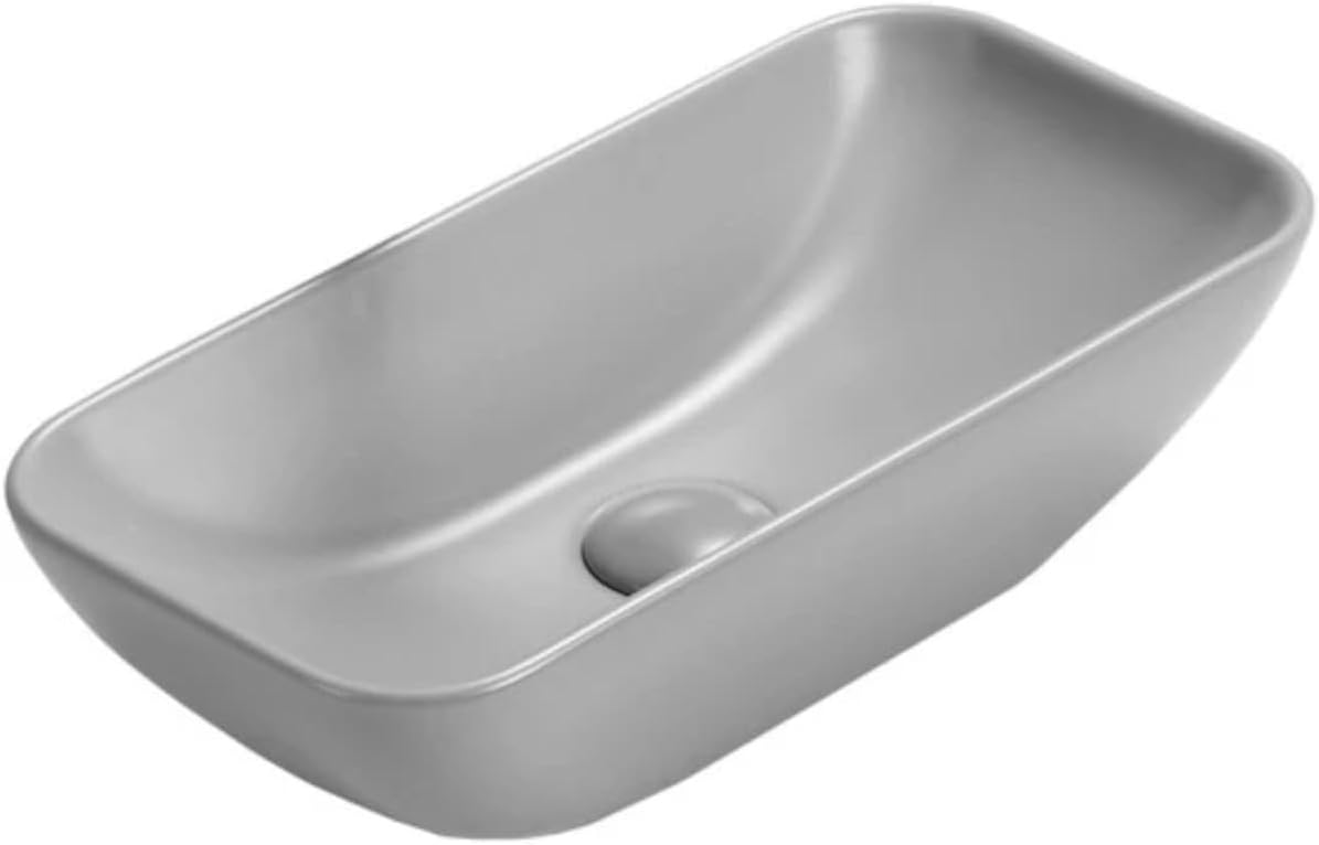 Mexen Lavabo da bagno con vasca singola Klara, grigio chiaro opaco – 21564661