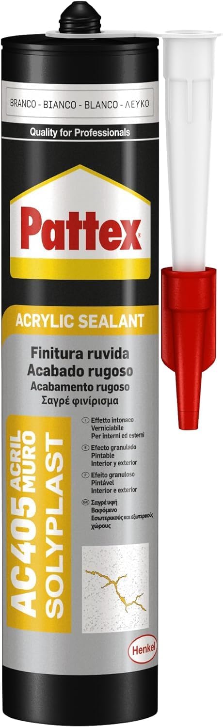 Pattex Sigillante Acrilico Muro AC 405, Effetto Intonaco, Finitura ...