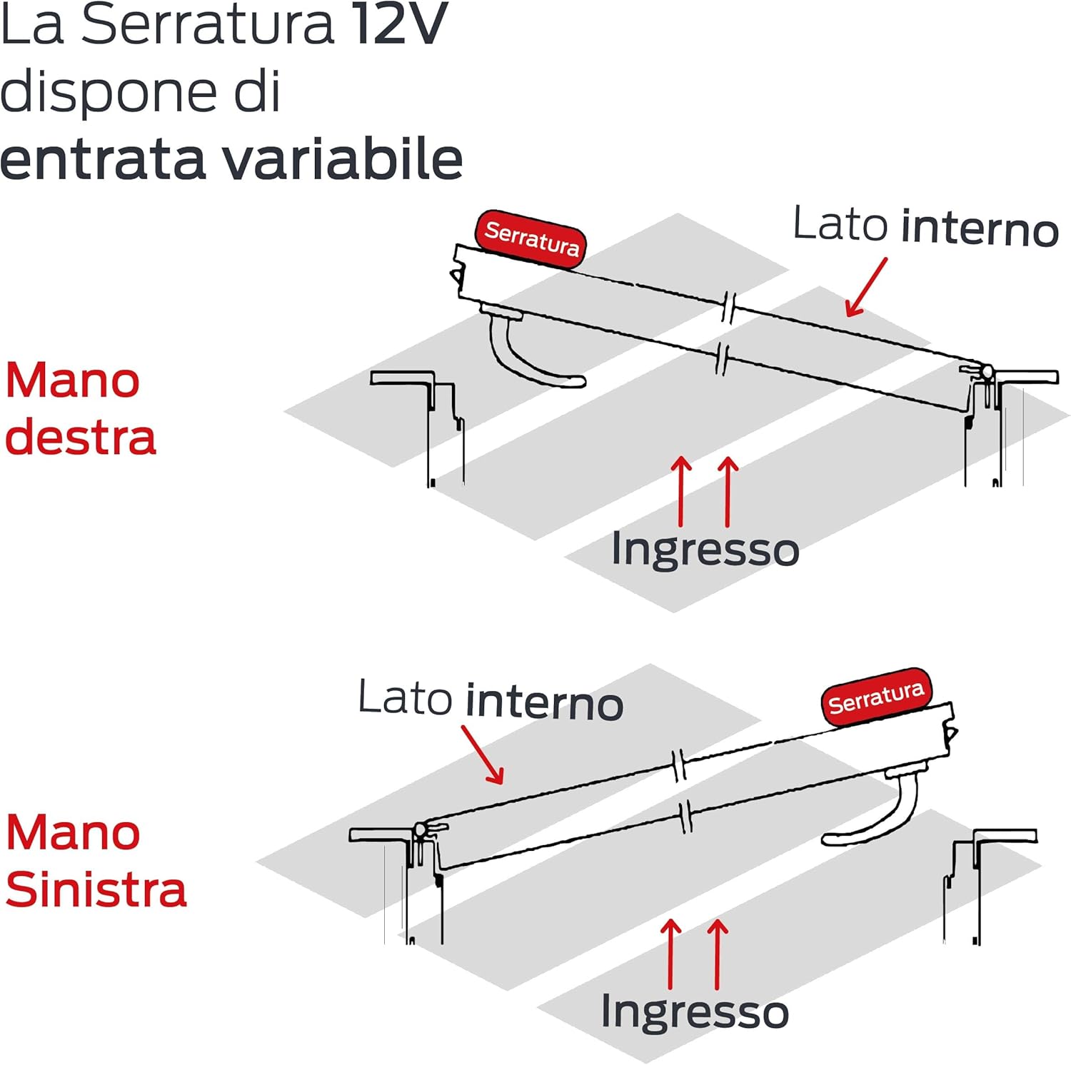 Cisa ElettriKa 11A721000 - Serratura Elettrica 12V - immagine 4