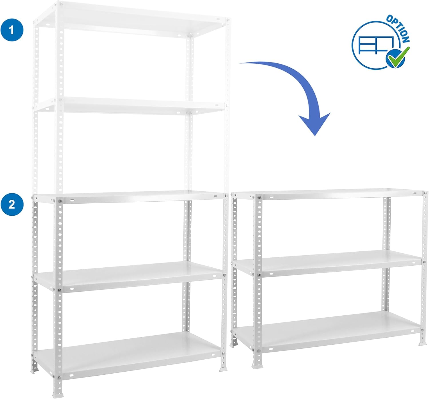 Simon Rack Scaffale Metallo Garage 5 Ripiani 2000x1000x500mm - immagine 9