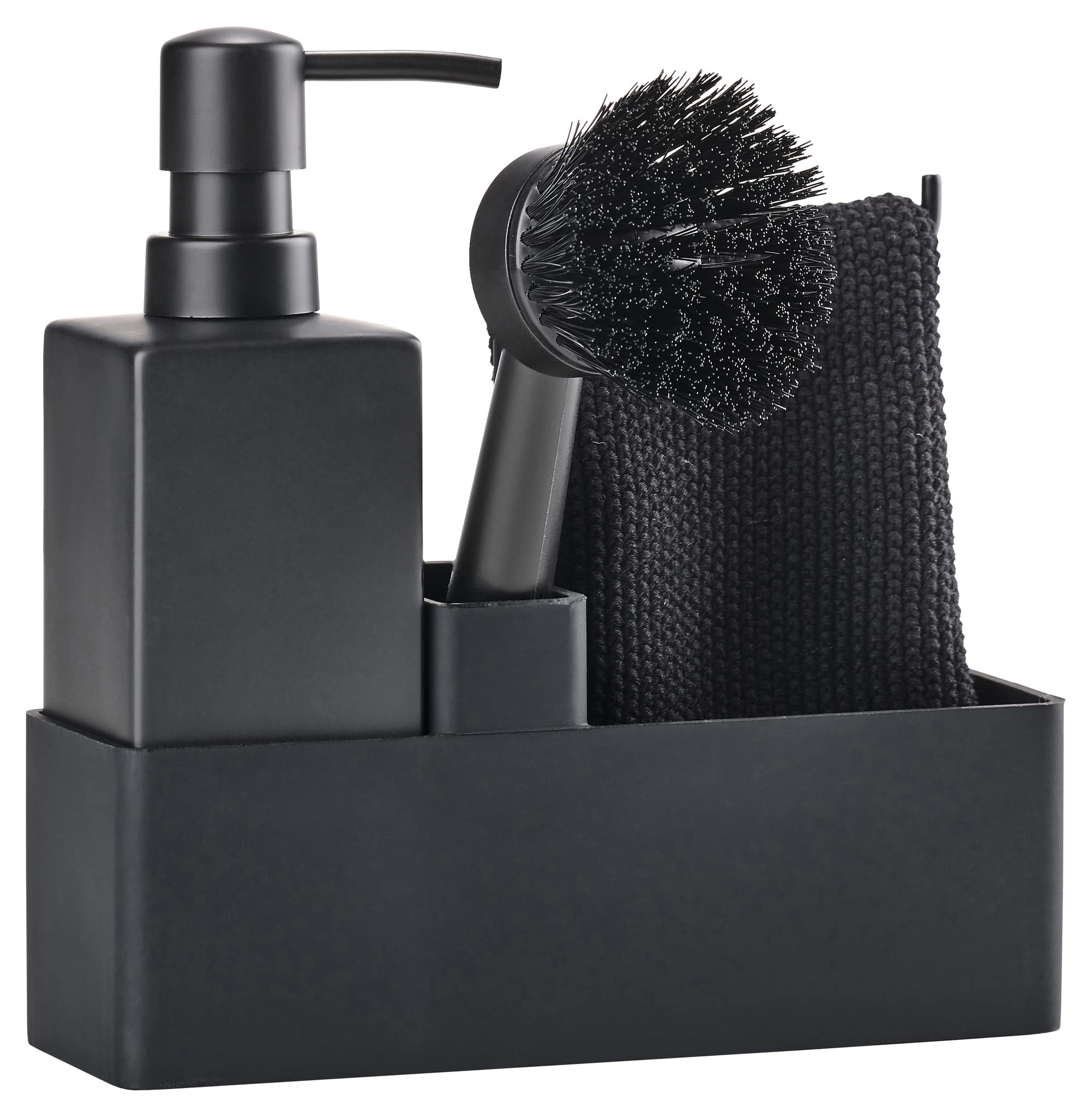 Zone Denmark Denmark 330413 - Set lavandino in metallo, 19 cm, colore: Nero