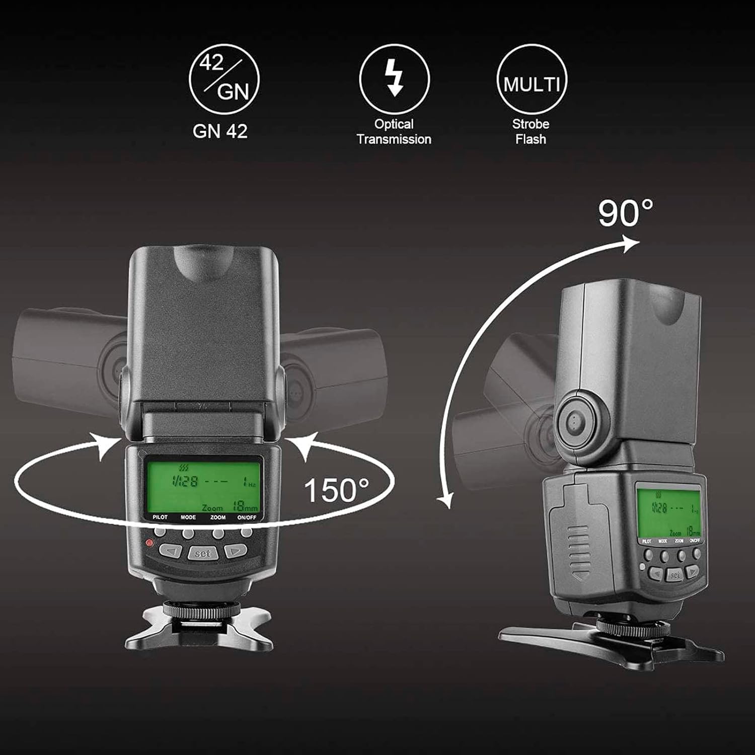 Meike MK430 E-TTL Speedlite Flash Shoe Mount - immagine 3