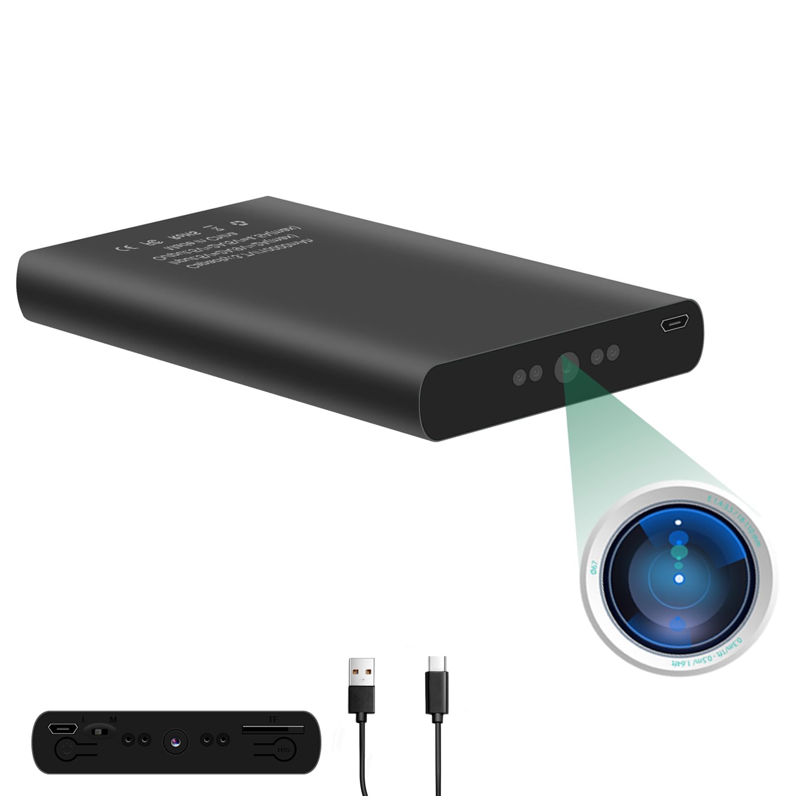 Sakalaka Mini Telecamera Sorveglianza HD 1080P con Power Bank