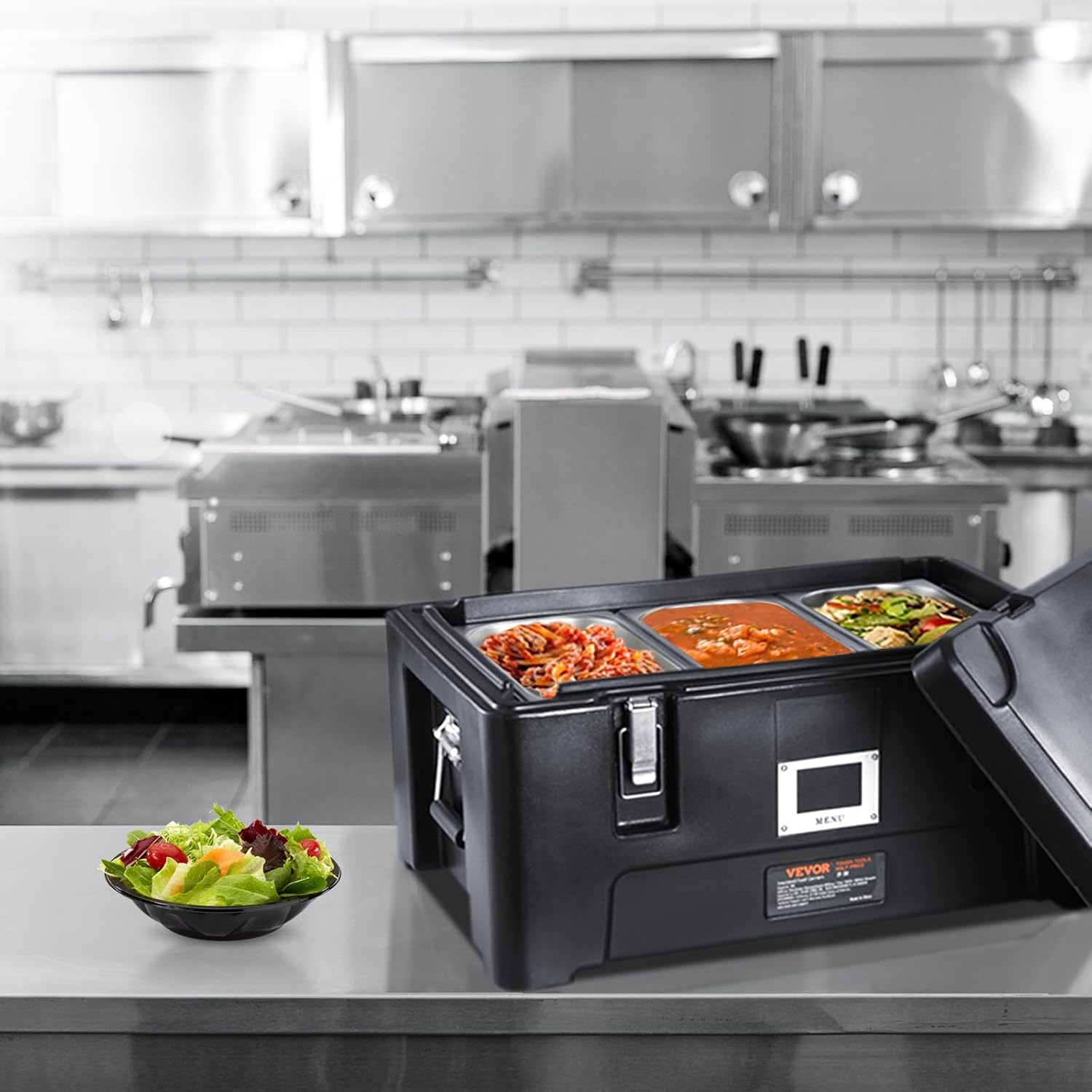 Vevor Portavivande Coibentato 36Qt, Nero - immagine 8