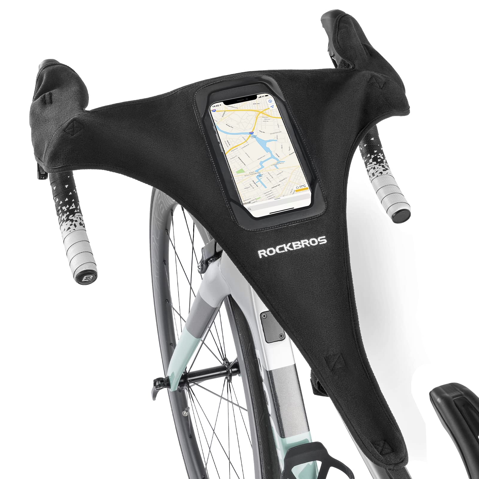 ROCKBROS Protezione Anti-Sudore per Bici con Porta Cellulare