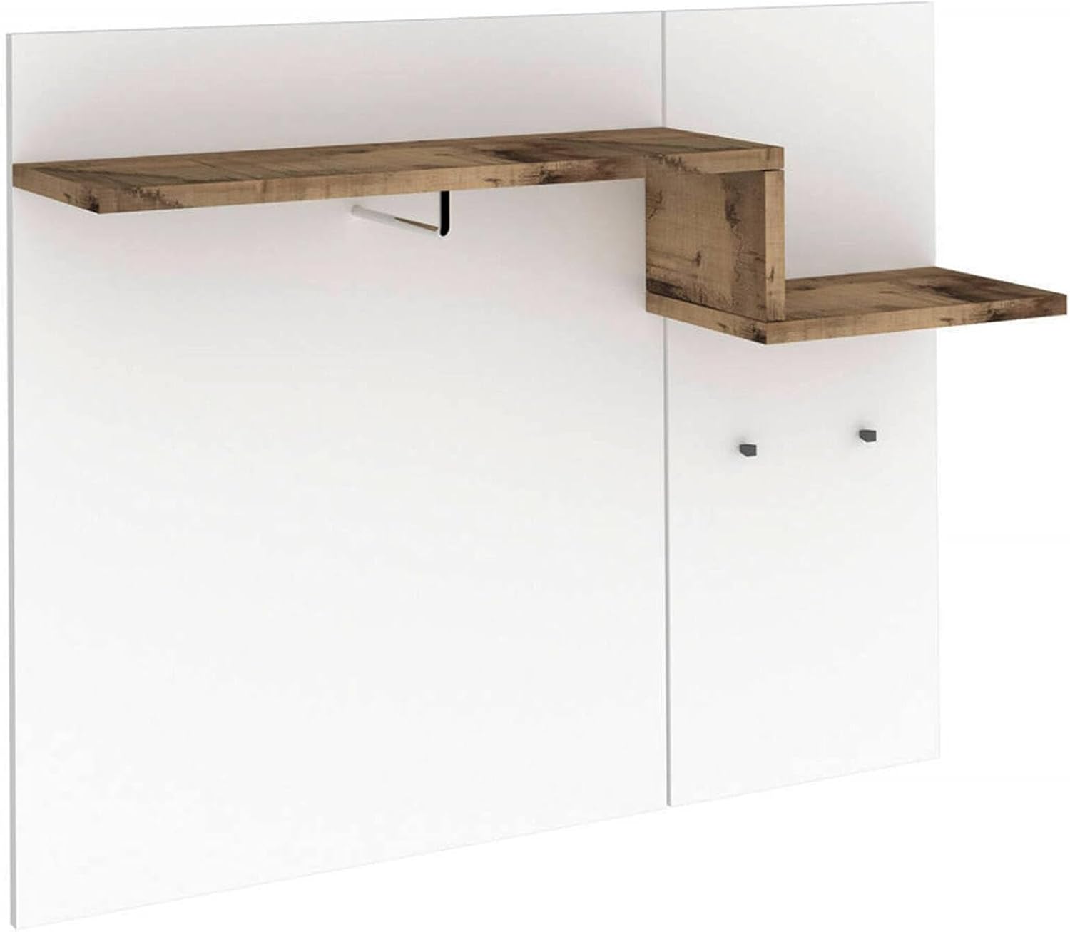 DMORA Appendiabiti Orizzontale Bianco Lucido e Pero - immagine 2