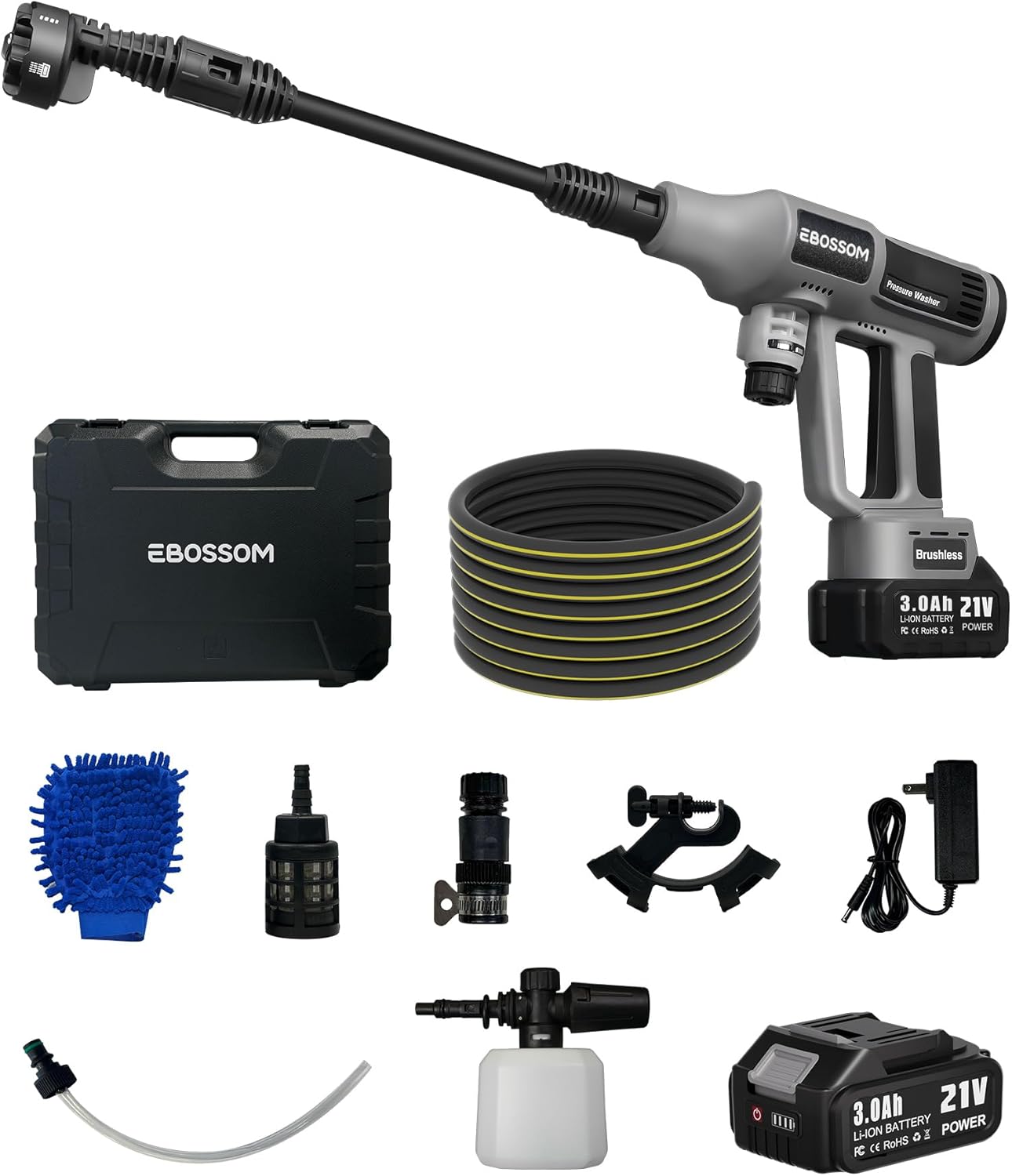 Idropulitrice a Batteria 65Bar Portatile (2x 3Ah) - immagine 1