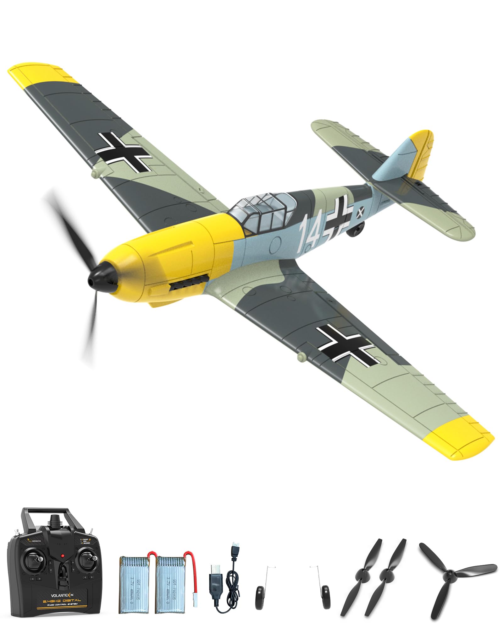 VOLANTEXRC Aereo RC BF109V2 4 Canali