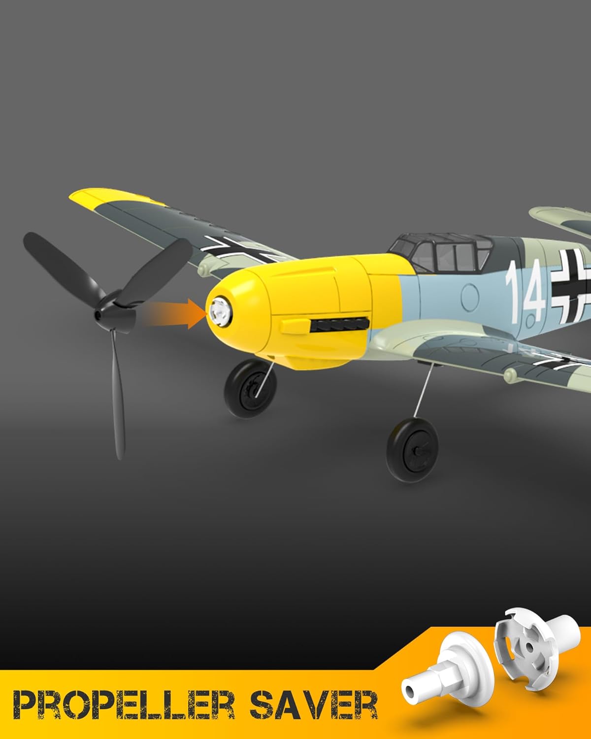 VOLANTEXRC Aereo RC BF109V2 4 Canali - immagine 2