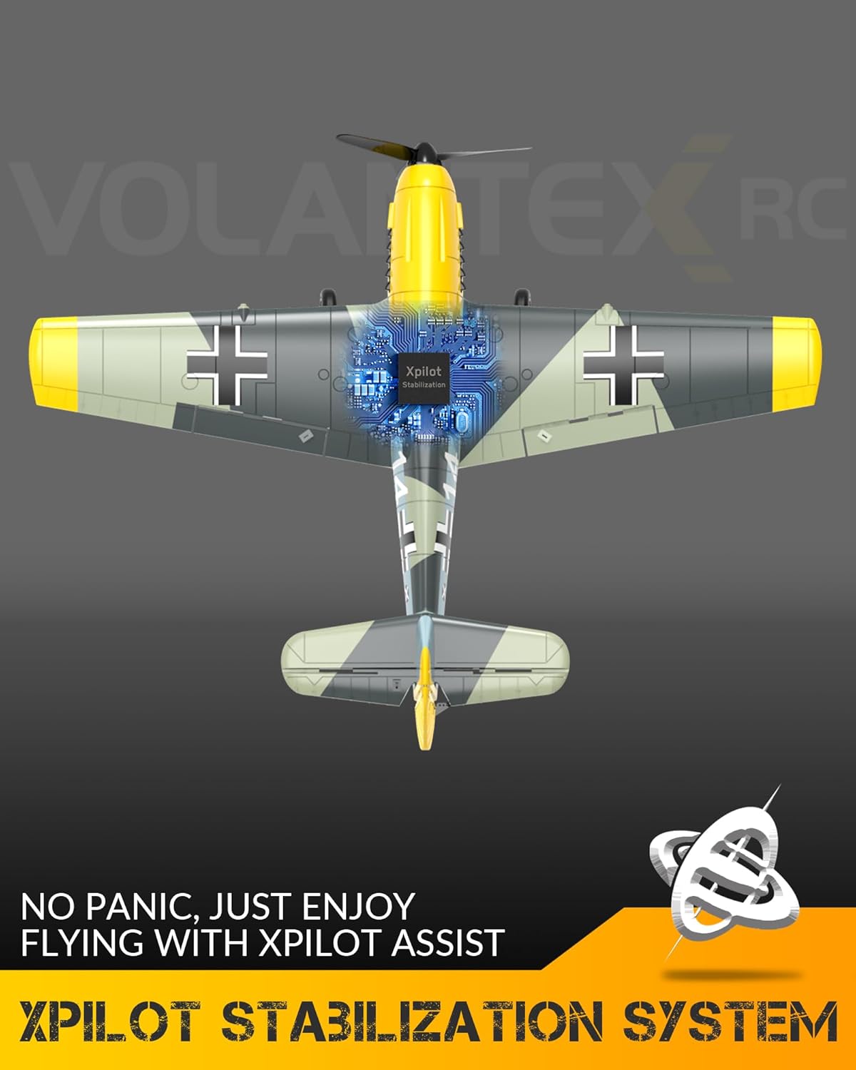 VOLANTEXRC Aereo RC BF109V2 4 Canali - immagine 3