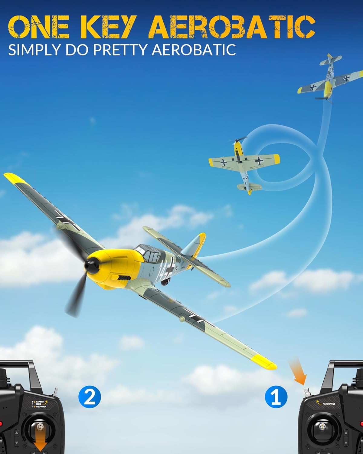 VOLANTEXRC Aereo RC BF109V2 4 Canali - immagine 5