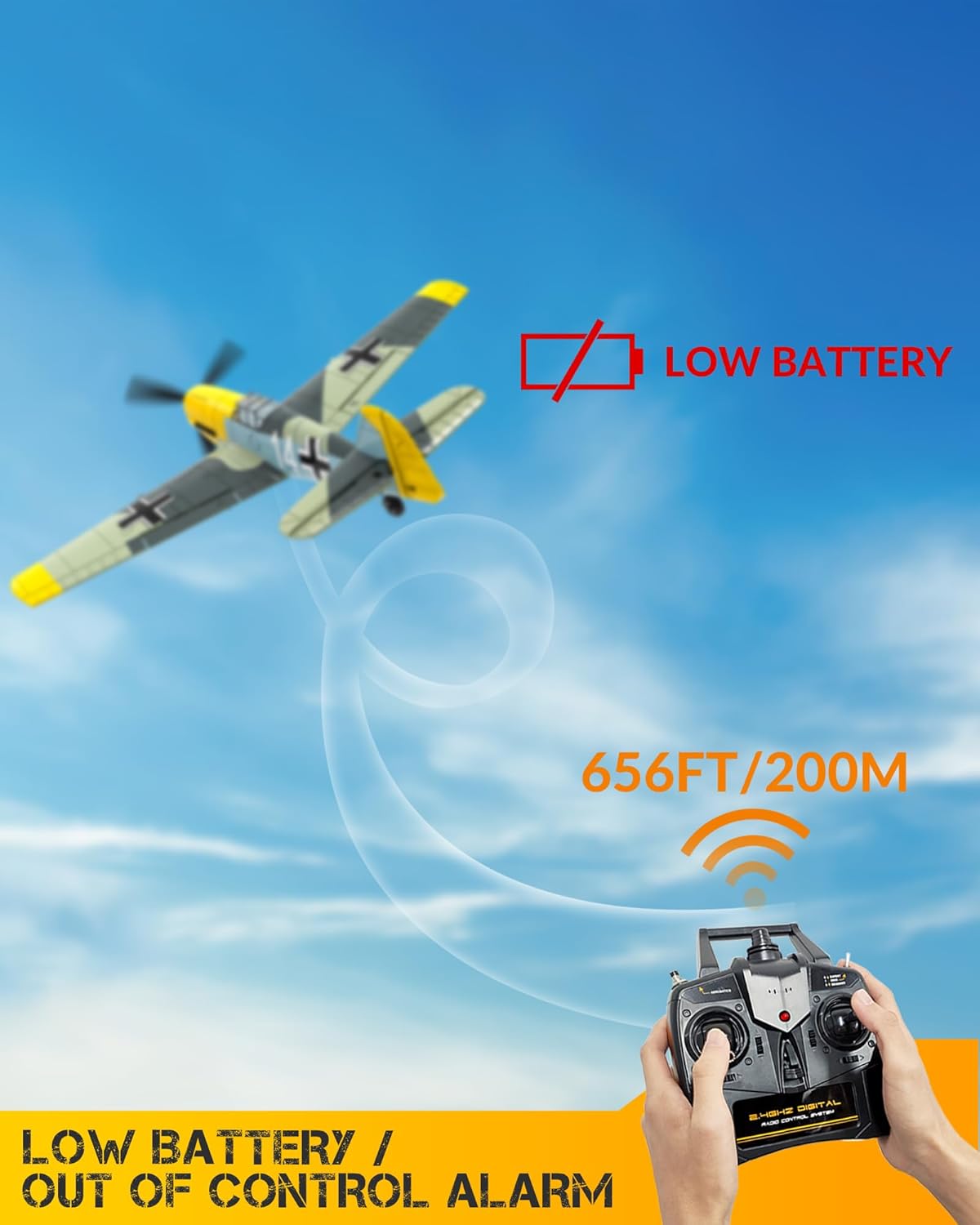 VOLANTEXRC Aereo RC BF109V2 4 Canali - immagine 6