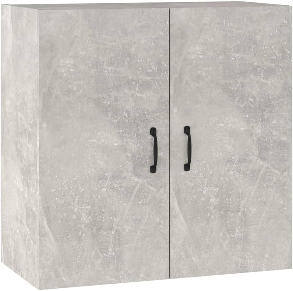vidaXL Armadietto a Muro Grigio Cemento 60x31x60 cm Legno Multistrato