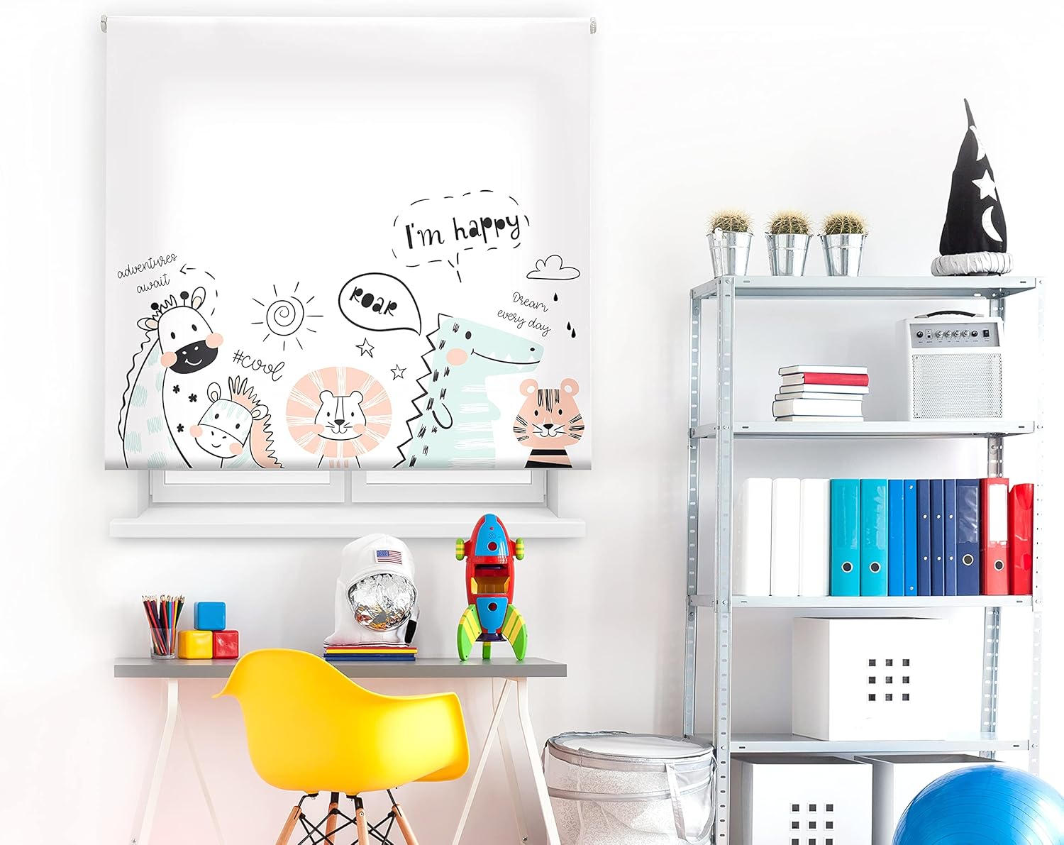 Blindecor Digital Kids - Tenda Avvolgibile Traslucida Zoocool - immagine 2