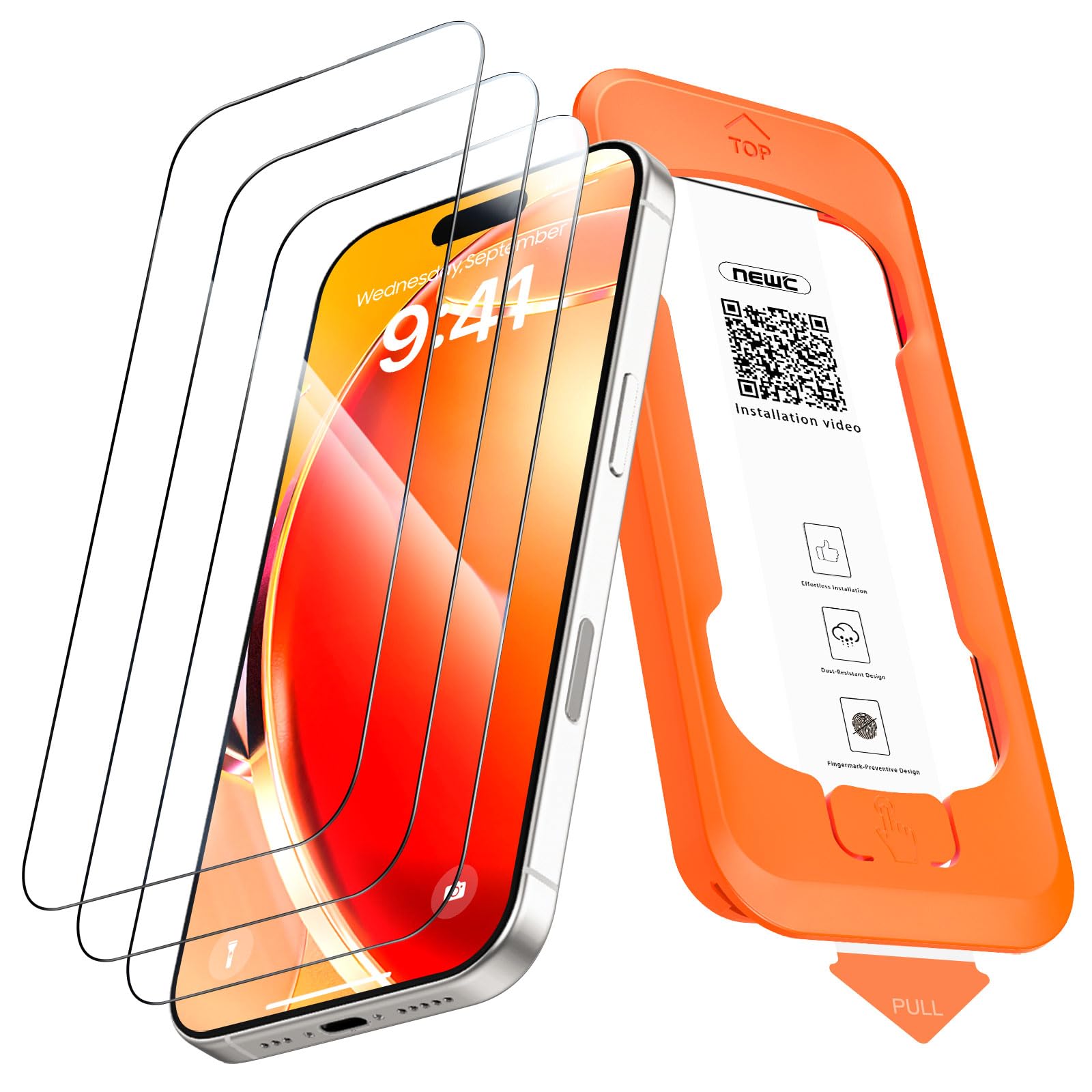 New'c Pellicola Protettiva Vetro Temperato (3 Pezzi)