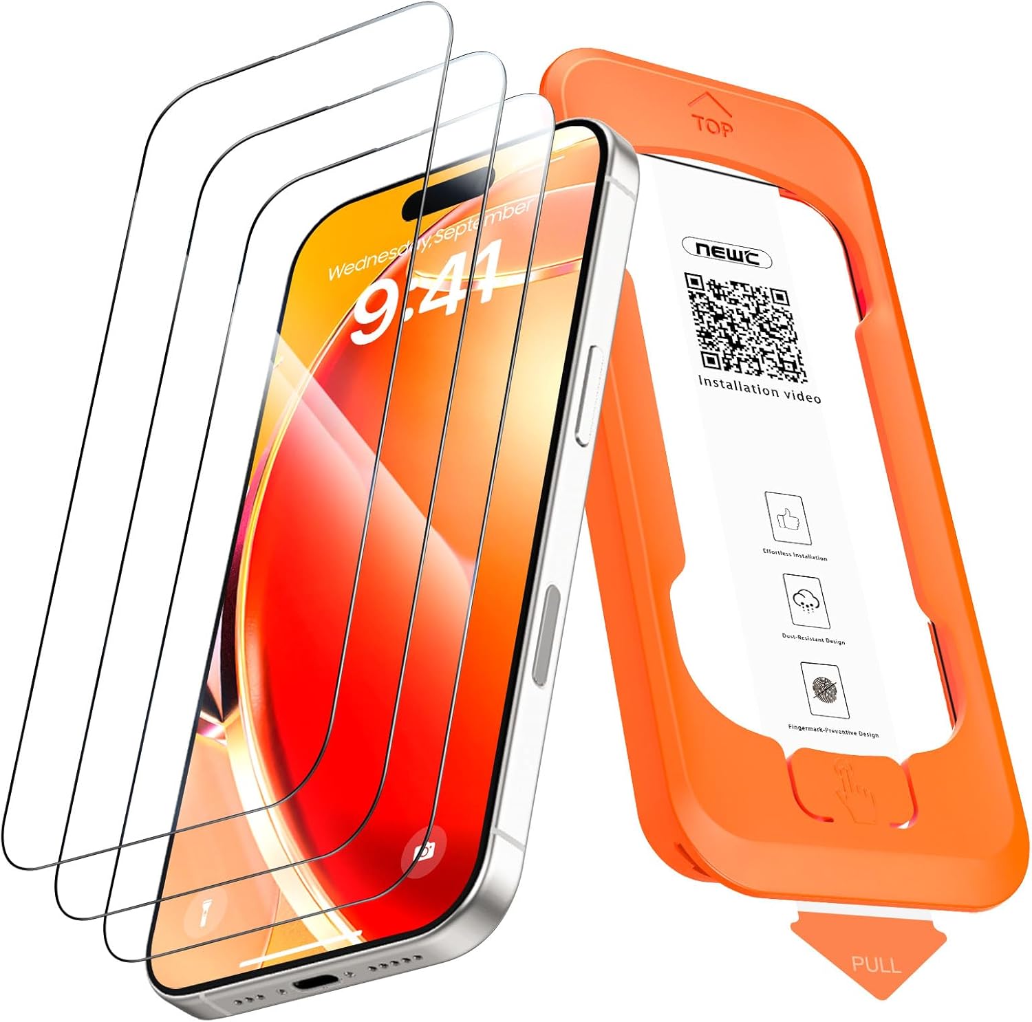 New'c Pellicola Protettiva Vetro Temperato (3 Pezzi) - immagine 1