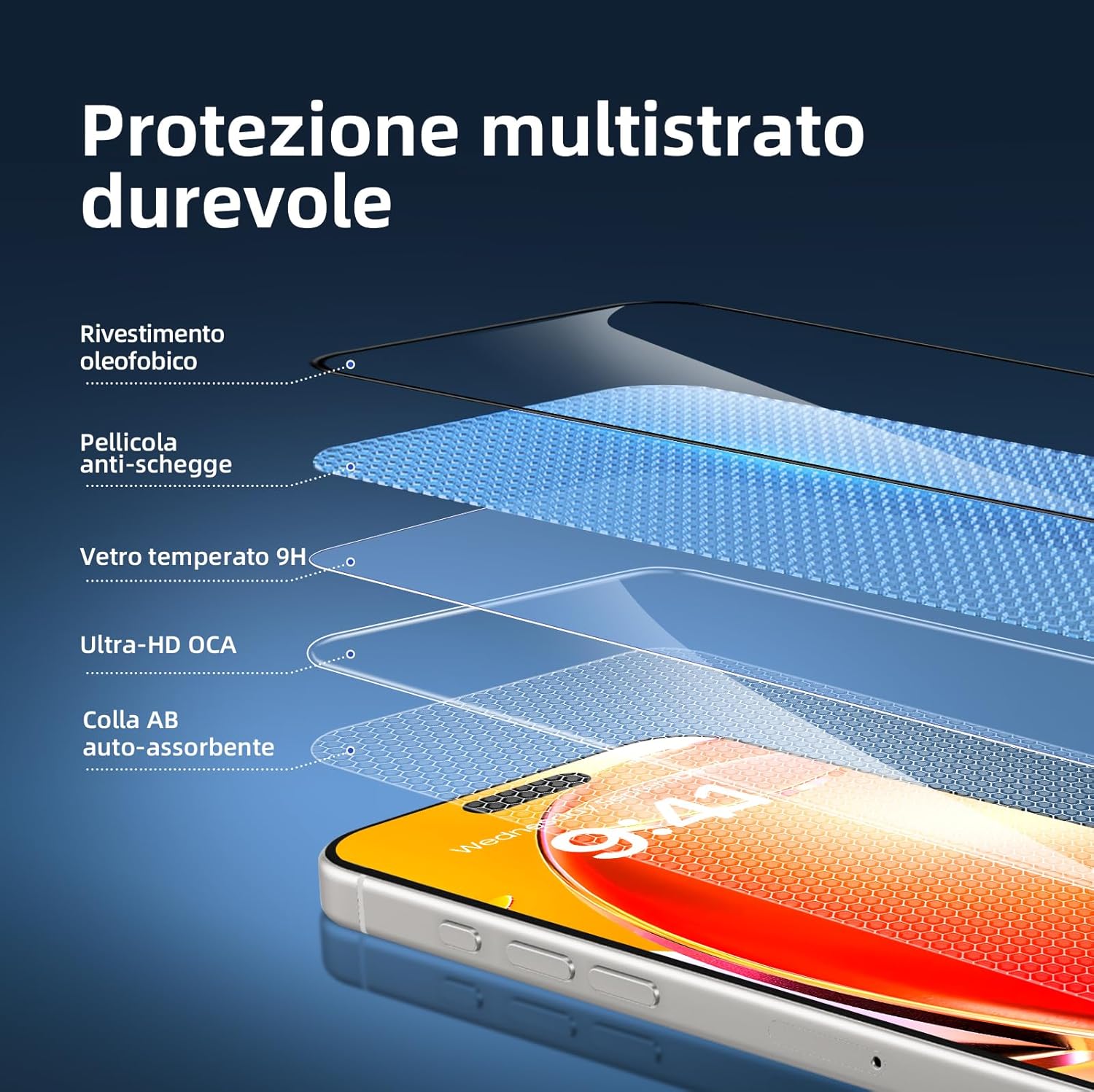 New'c Pellicola Protettiva Vetro Temperato (3 Pezzi) - immagine 7