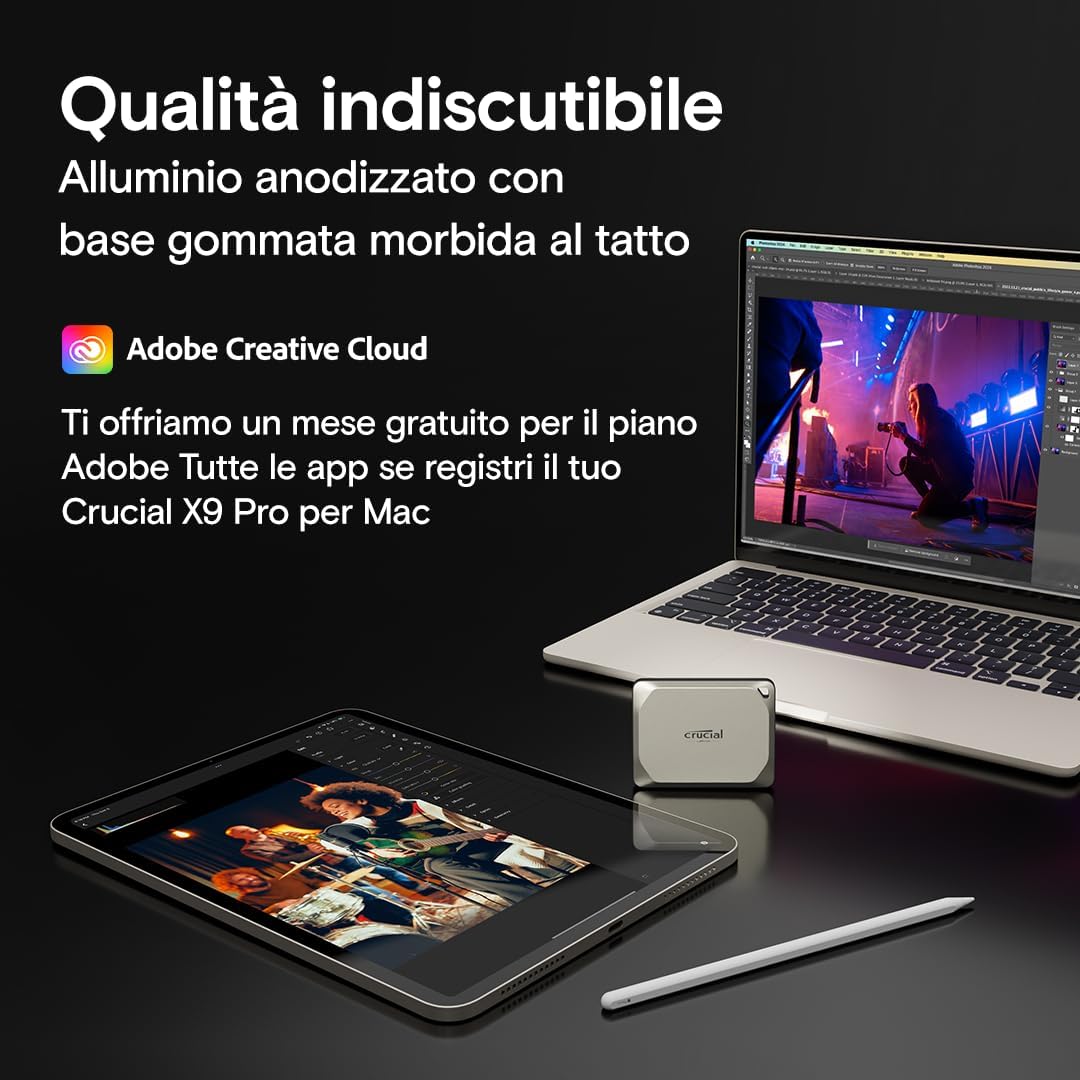 Crucial X9 Pro per Mac - SSD Esterno Portatile 2TB - immagine 6