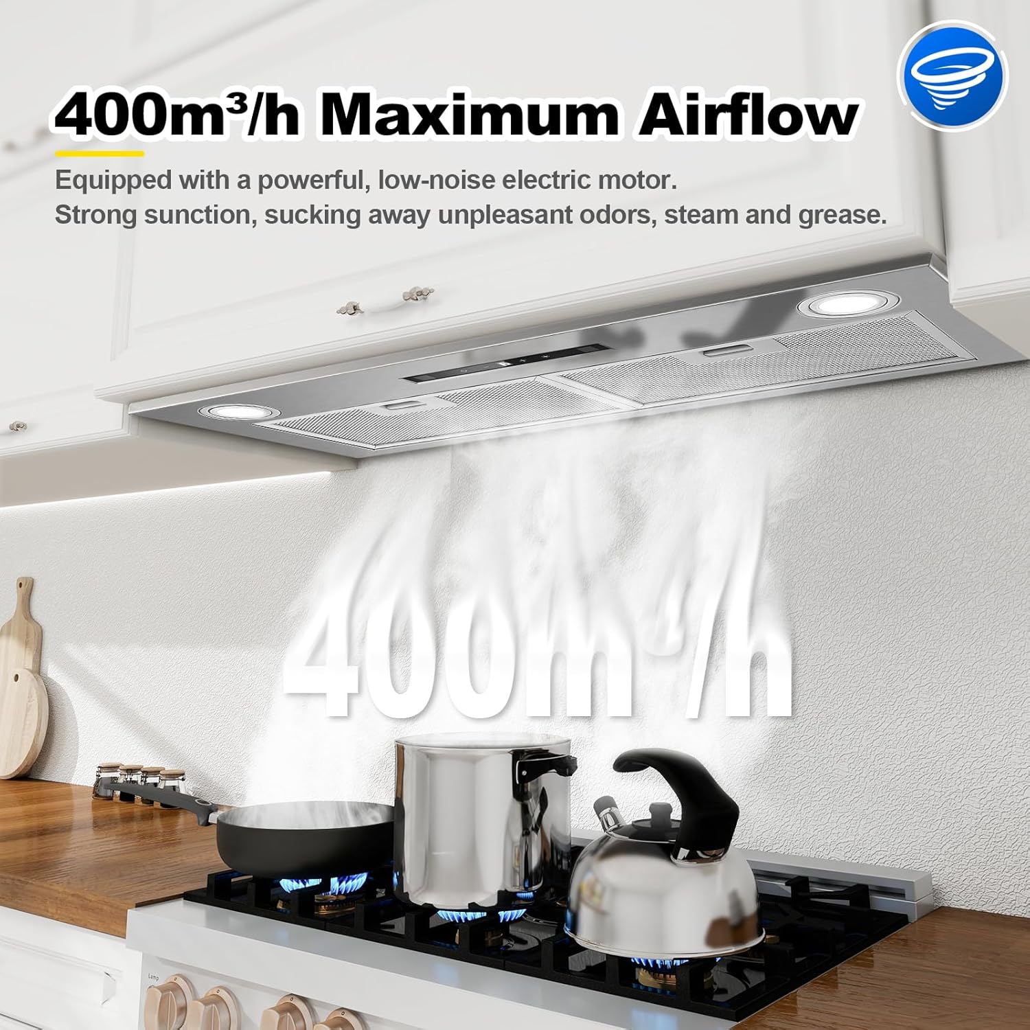 Cappa da Incasso 72 cm 400 m³/h - immagine 5