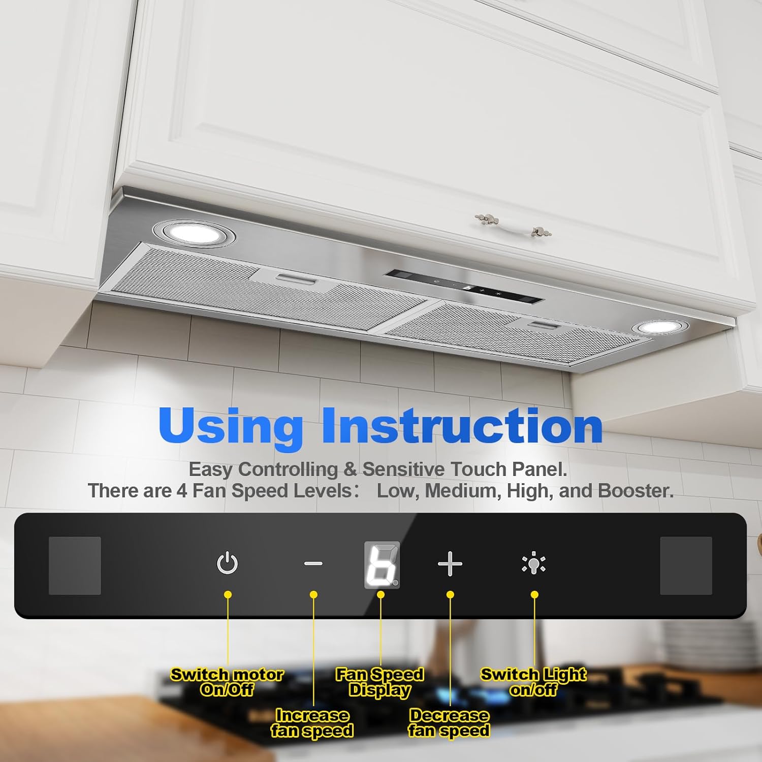 Cappa da Incasso 72 cm 400 m³/h - immagine 7