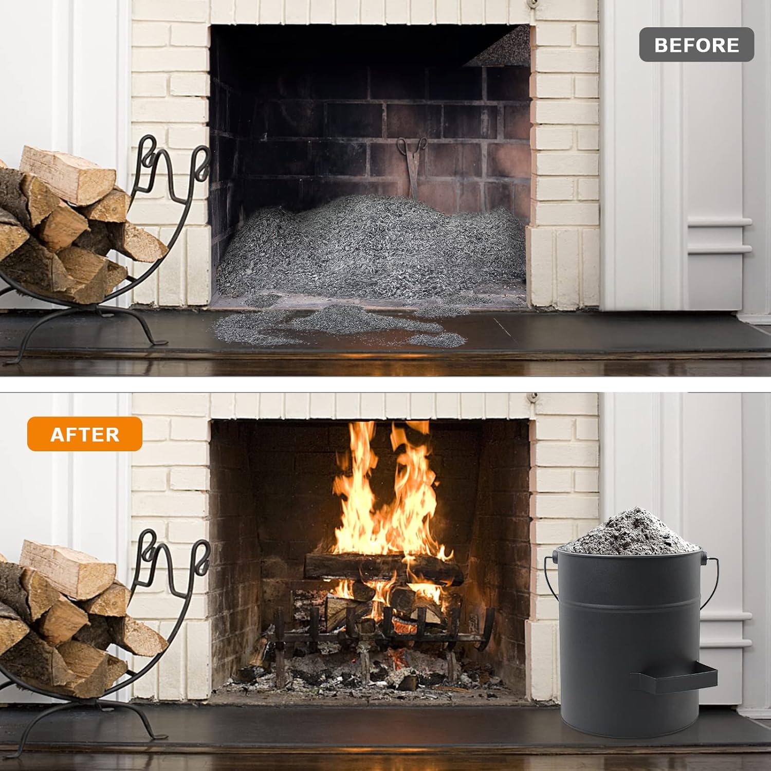 Brian & Dany Secchio per Cenere Camino 15L - immagine 6