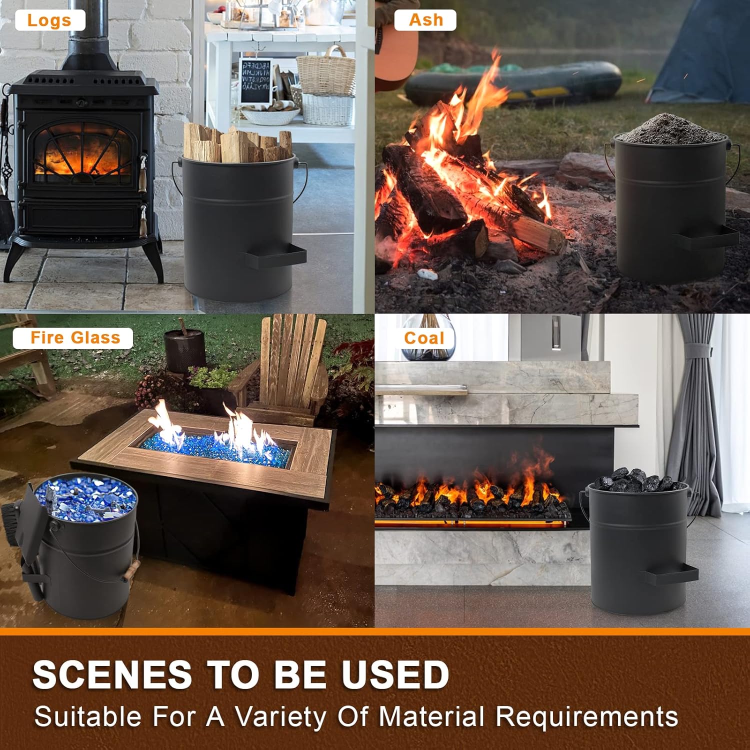 Brian & Dany Secchio per Cenere Camino 15L - immagine 7