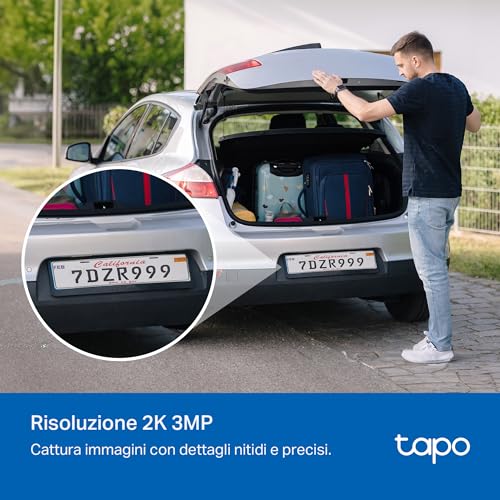 Tapo C410 Telecamera Wireless 2K 3MP Interni/Esterni - immagine 4
