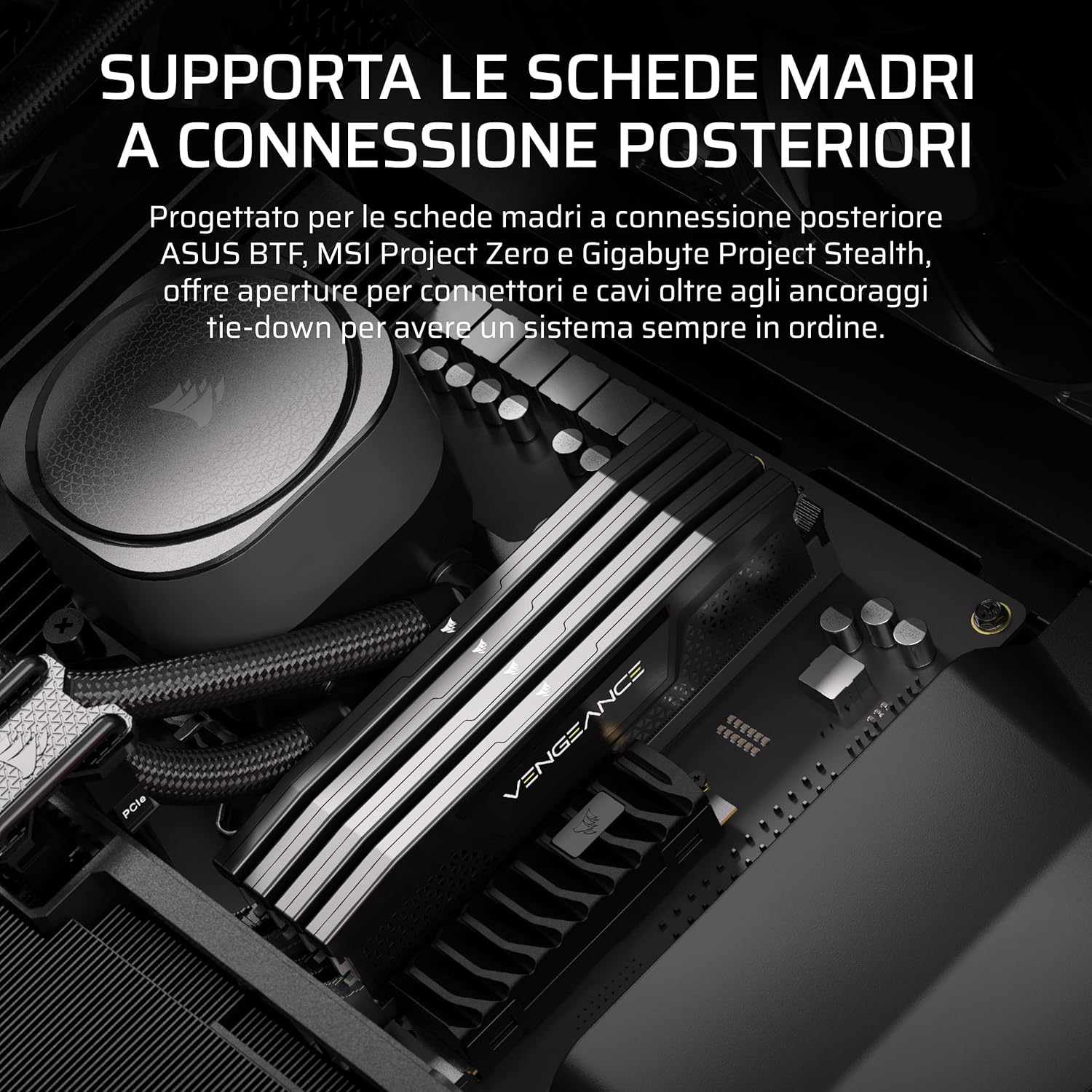 Corsair FRAME 5000D RS ARGB Mid-Tower PC Case, Nero - immagine 8