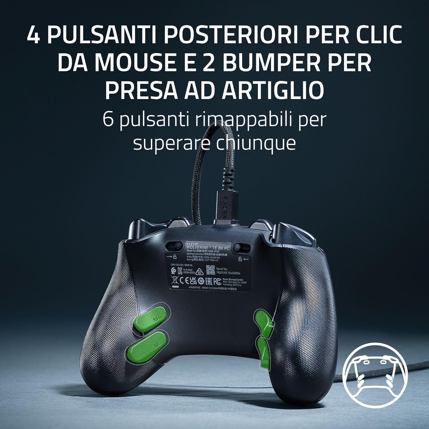 Razer Wolverine V3 Tournament Edition 8K PC - Controller - immagine 5