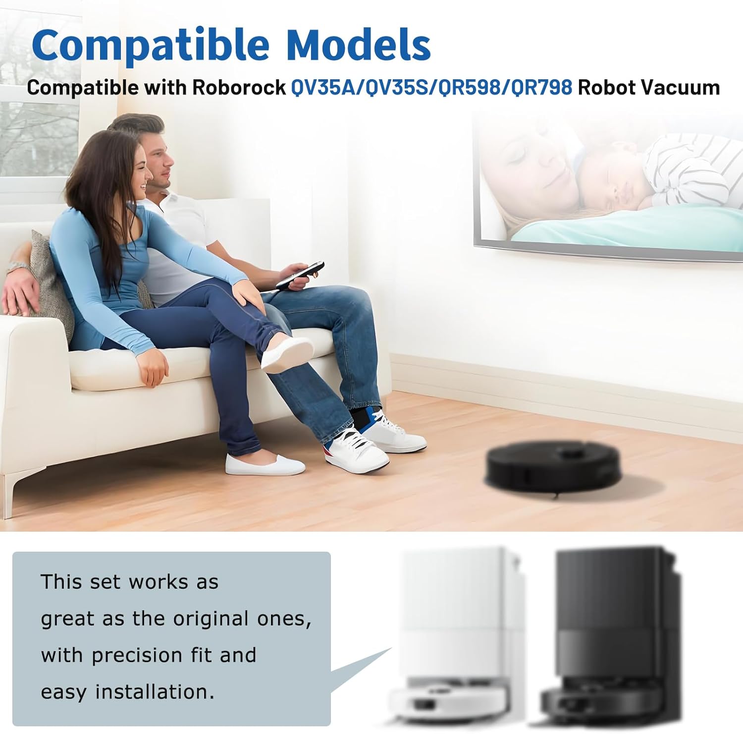 Accessori Ricambio per Roborock QV35A, QV35S, QR598, QR798 - immagine 2