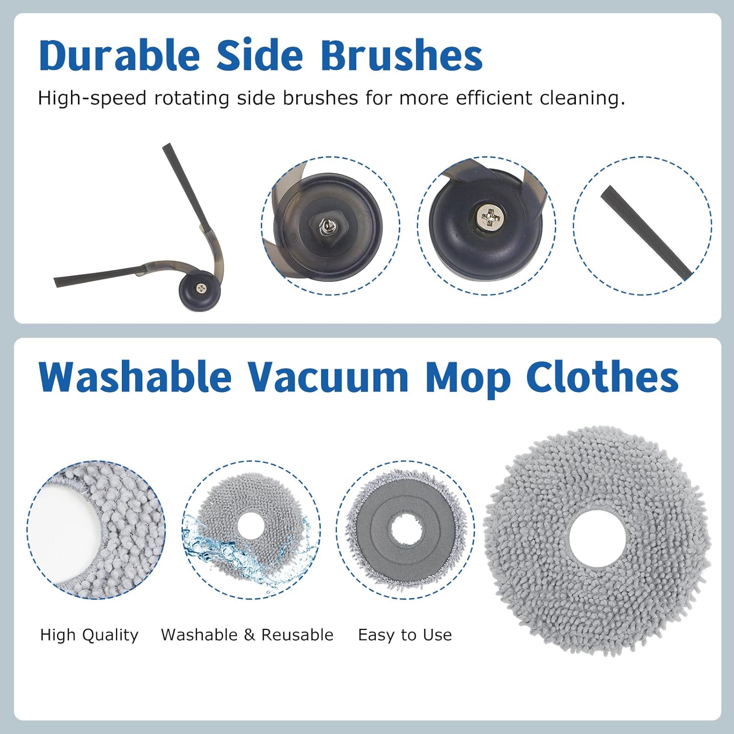 Accessori Ricambio per Roborock QV35A, QV35S, QR598, QR798 - immagine 5