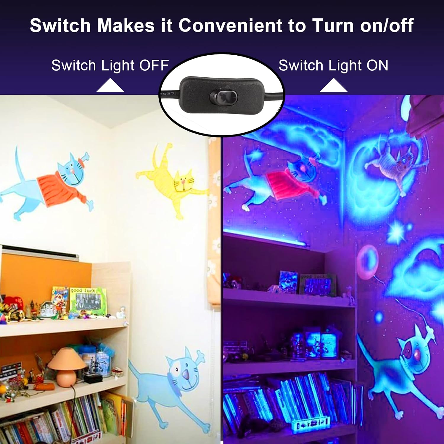 CREATESTAR Luce Nera UV 150W con Interruttore IP65 - immagine 3