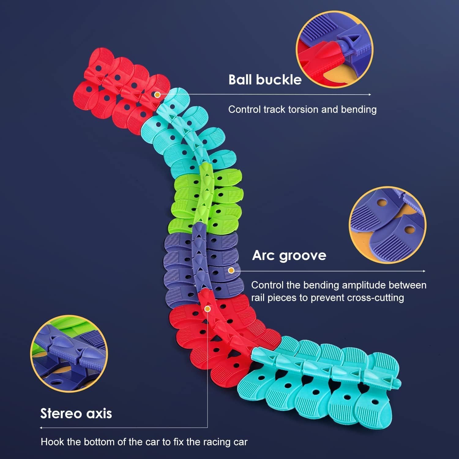 Autennbahn - Set da Gioco Luminoso con Auto Magic Track - immagine 5