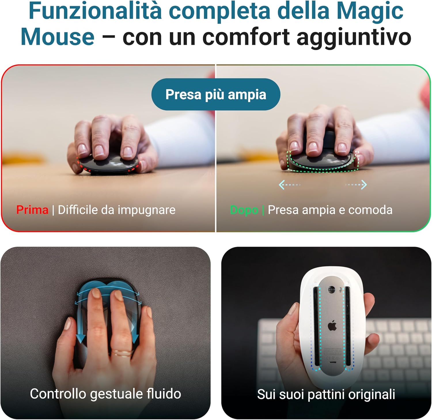 Custodia Magic Mouse per Migliorare la Postura - immagine 3