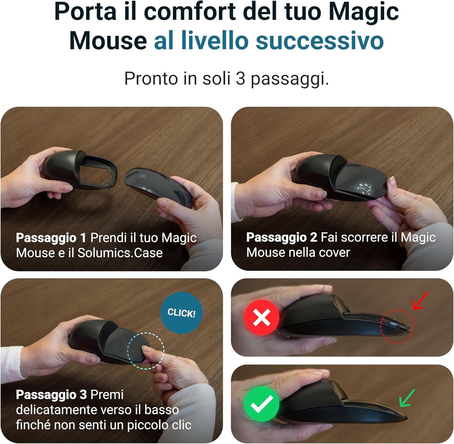 Custodia Magic Mouse per Migliorare la Postura - immagine 4