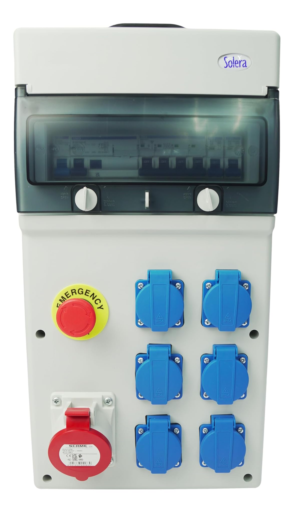 Set di 7 prese con arresto di emergenza