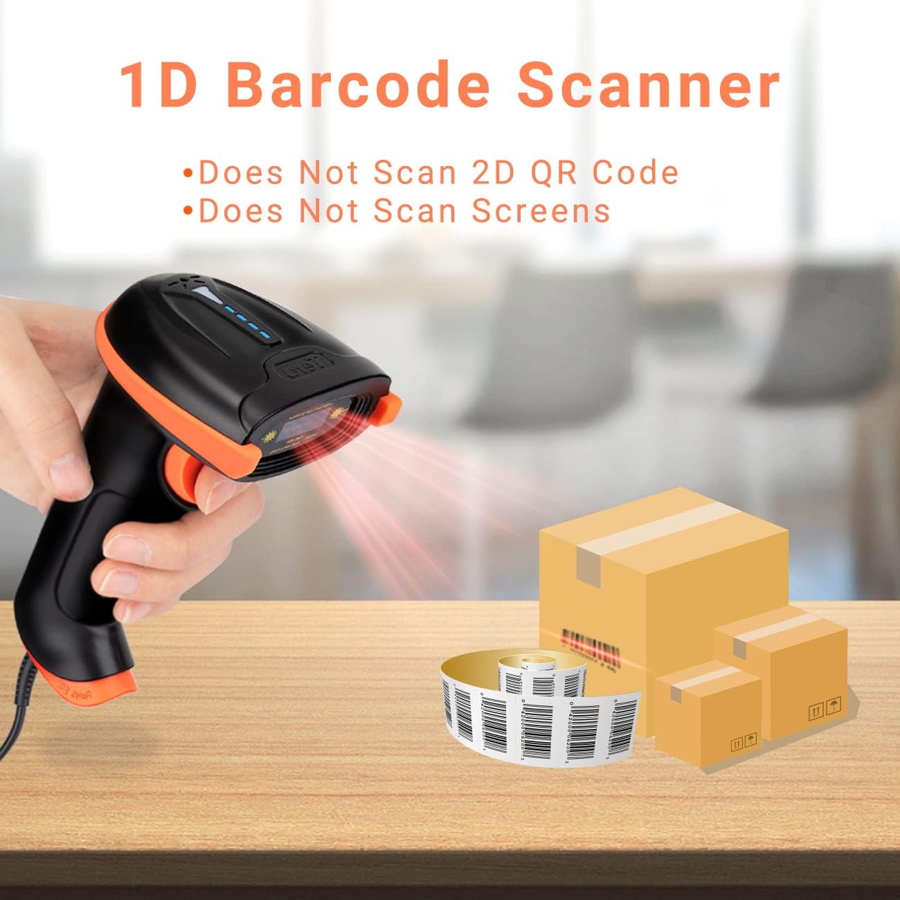 Tera 1D Laser Wired Barcode Scanner L5100Y - immagine 4