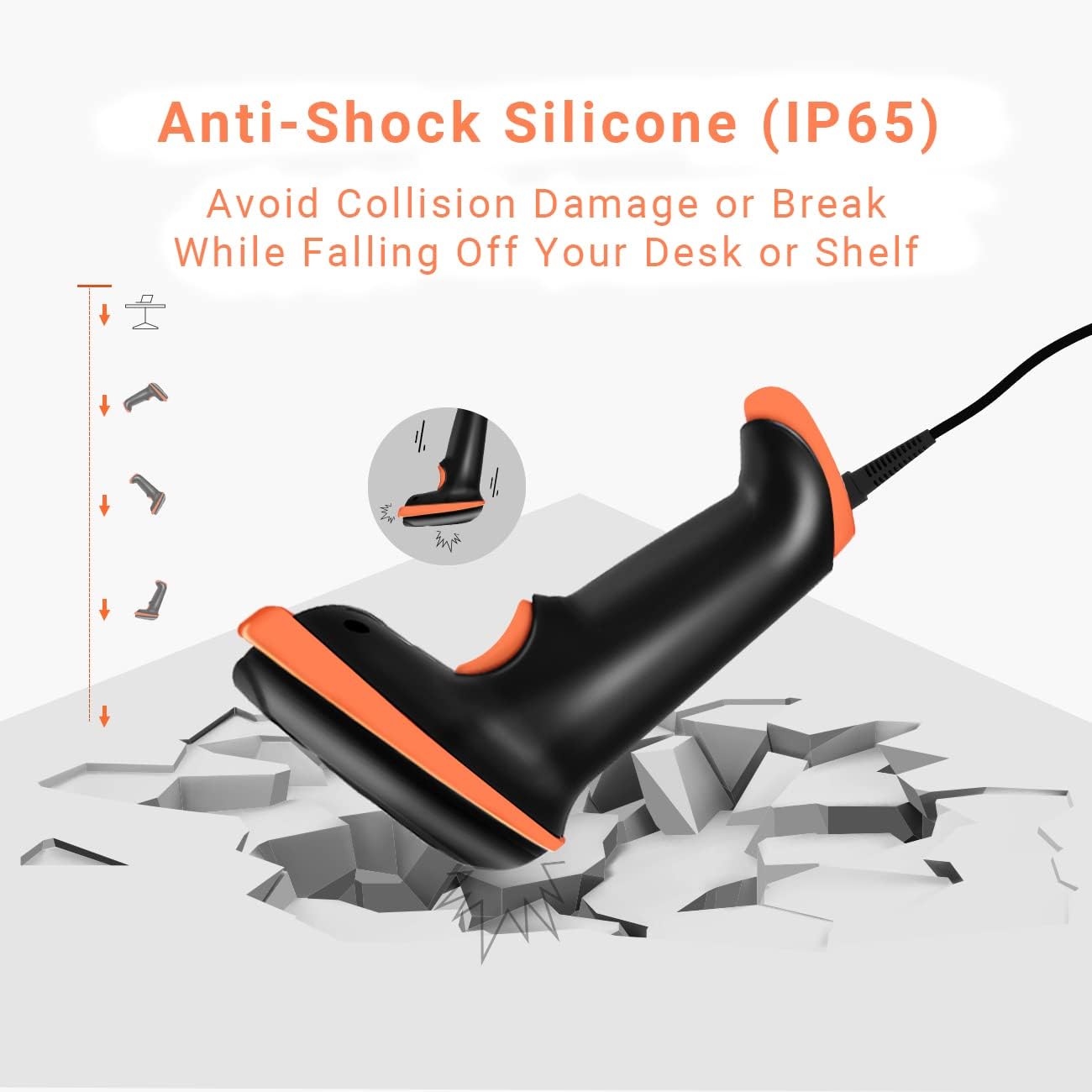 Tera 1D Laser Wired Barcode Scanner L5100Y - immagine 5