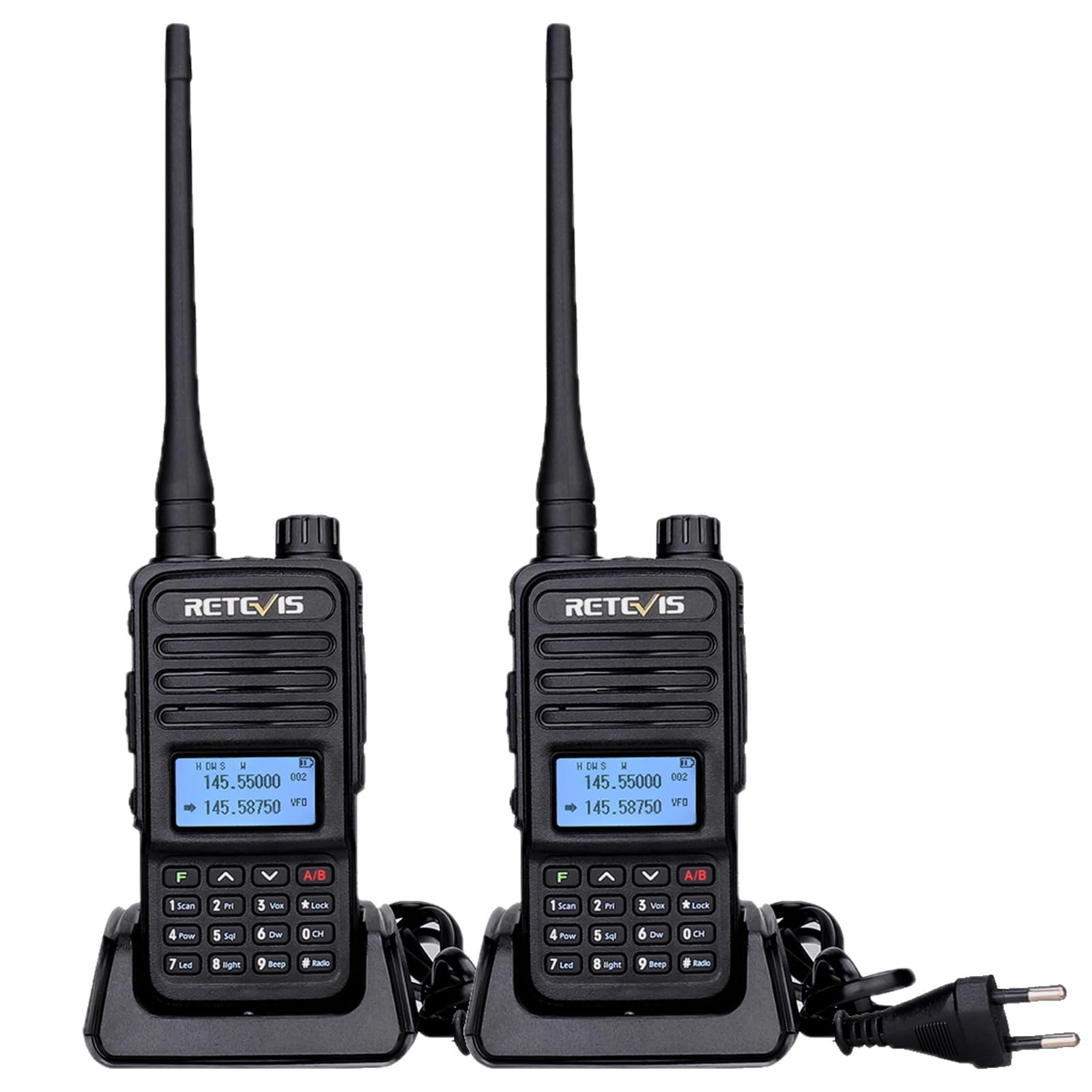 Retevis RT85 Walkie Talkie Dual Band 200 Canali (2Pz)