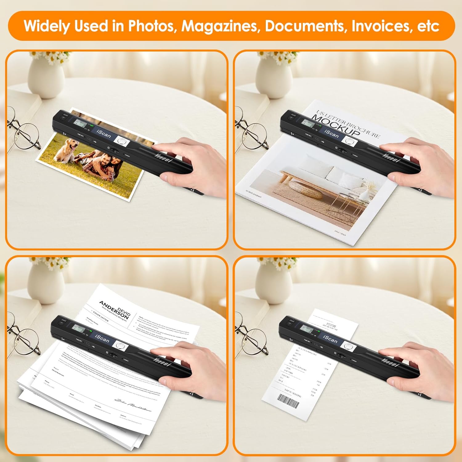 Scanner Documenti Portatile 900 DPI con TF 16GB - immagine 5